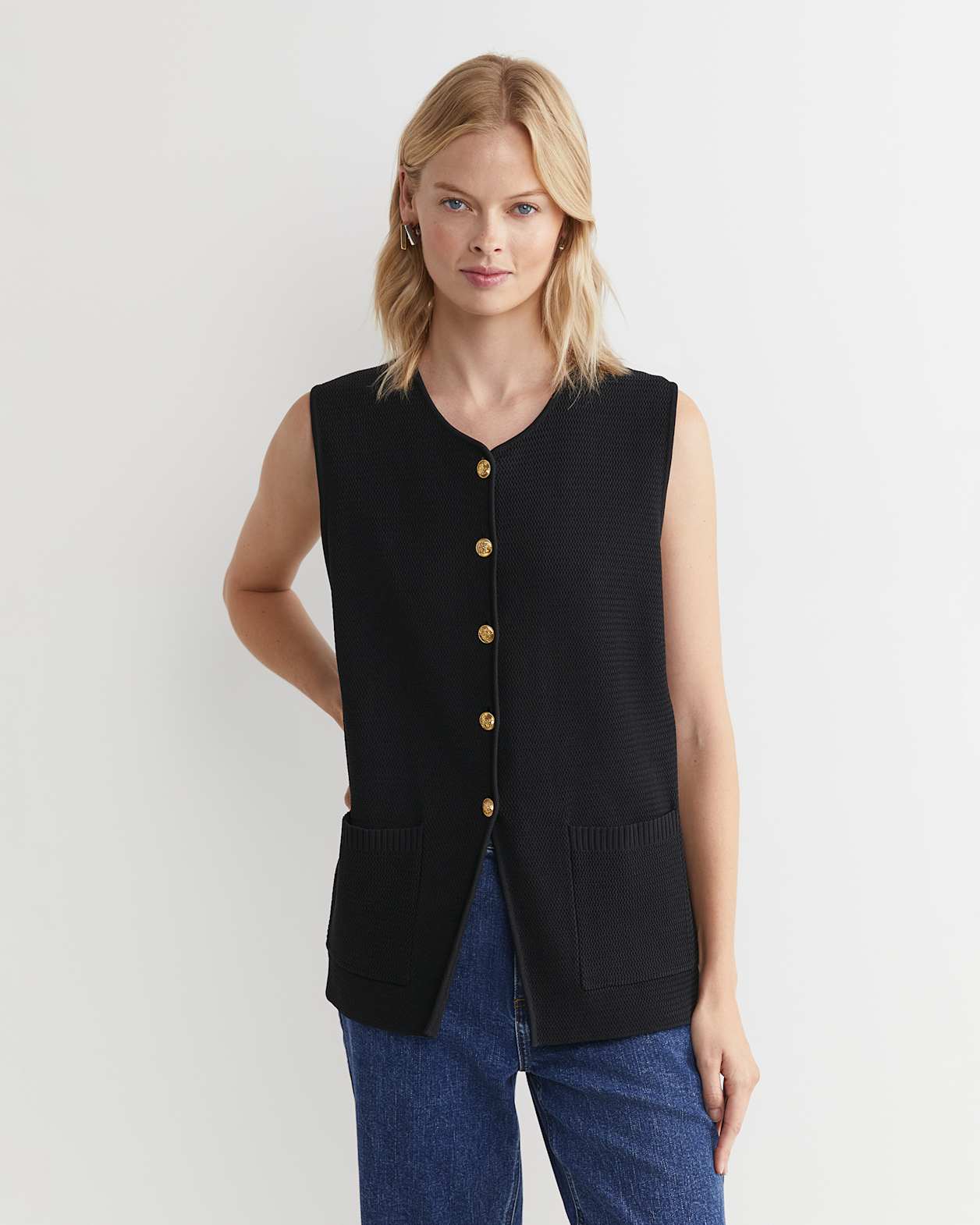 Maxine Milano Vest in BLACK