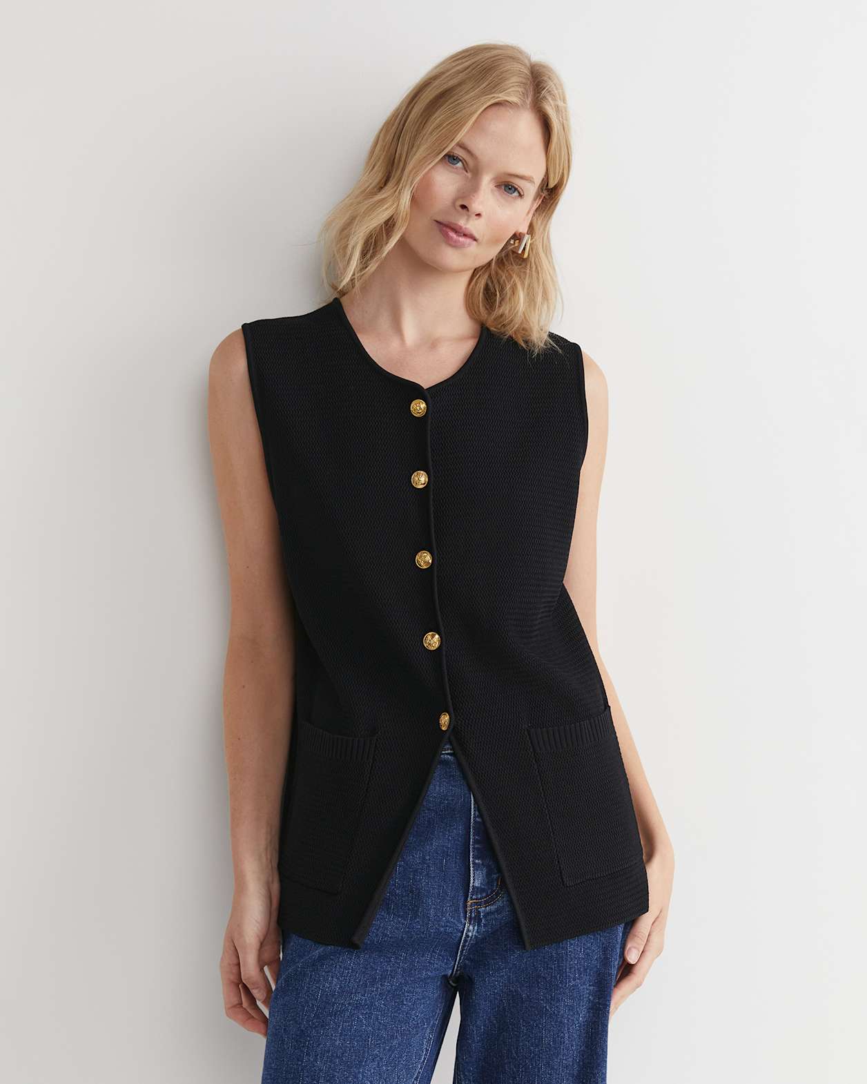 Maxine Milano Vest in BLACK