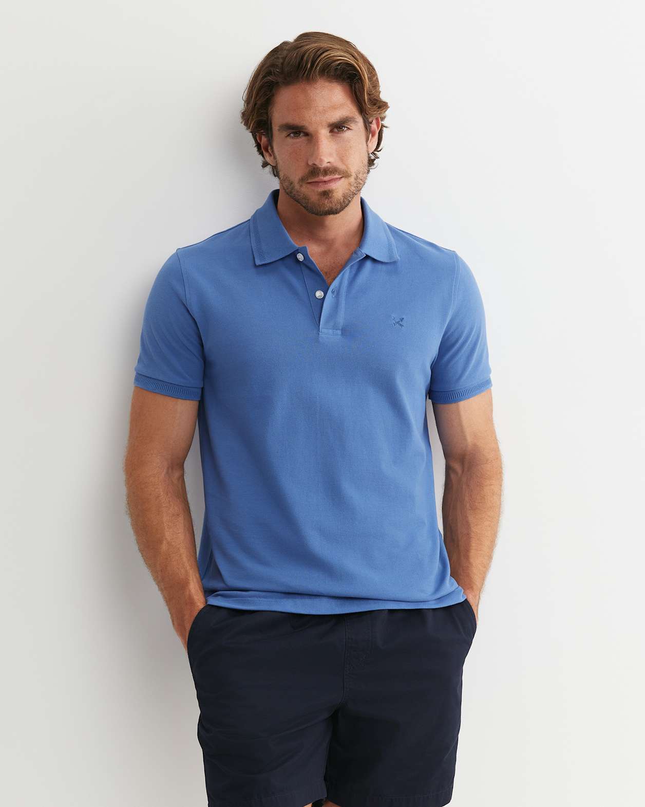 SC Pique Polo in SMOKE BLUE