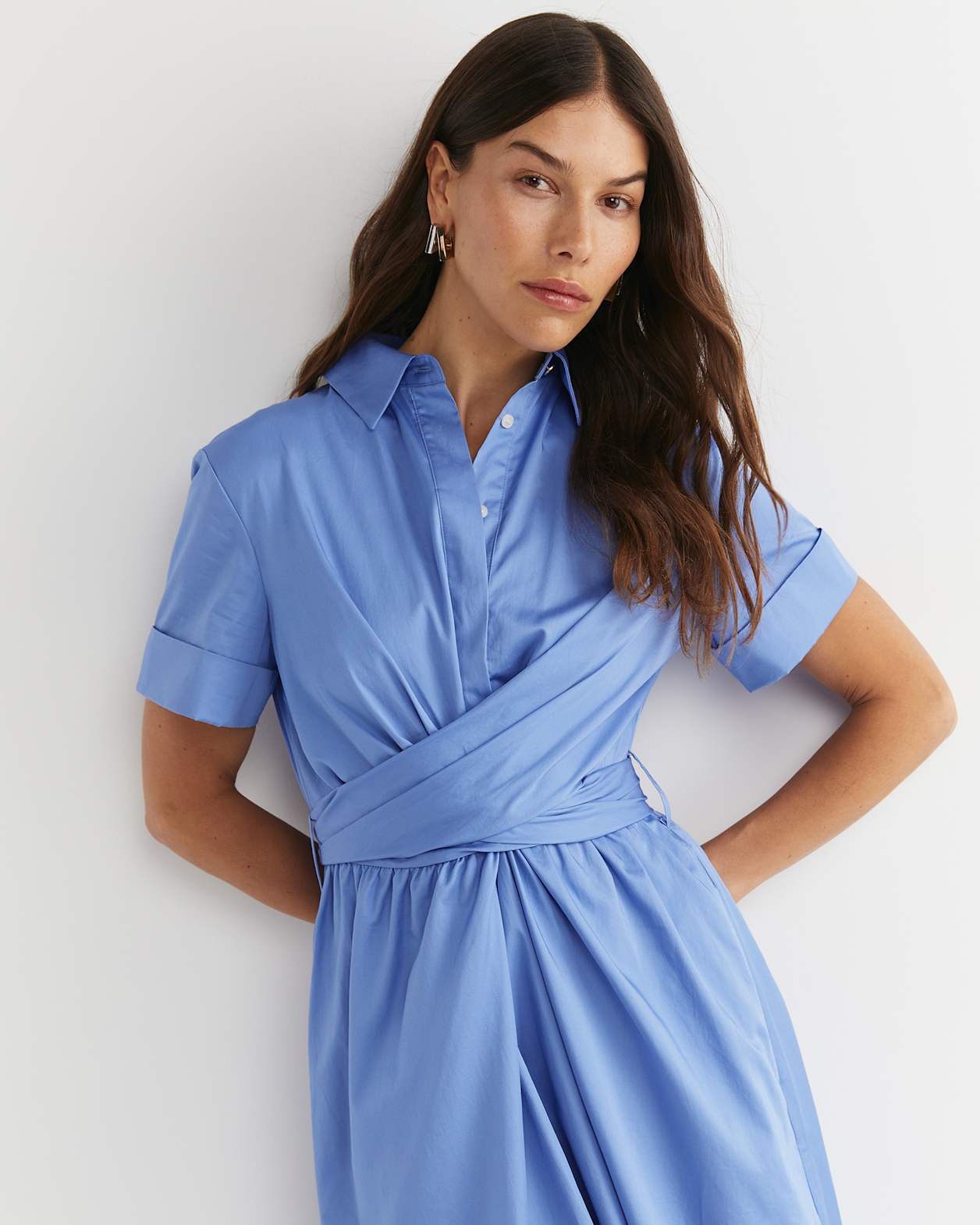 Etta Twist Maxi Dress in BELLE BLUE