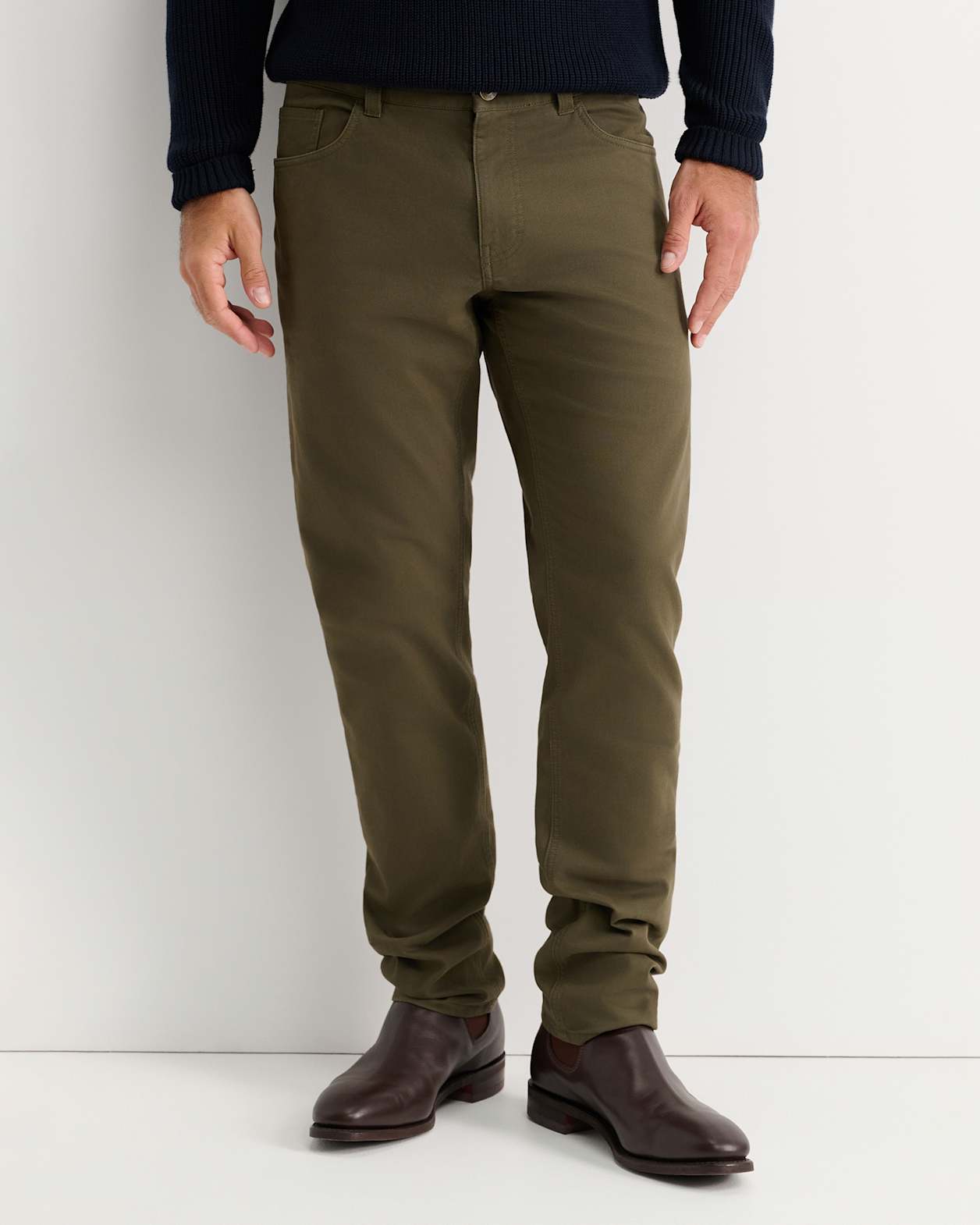 Tapered Bedford Jean in KHAKI