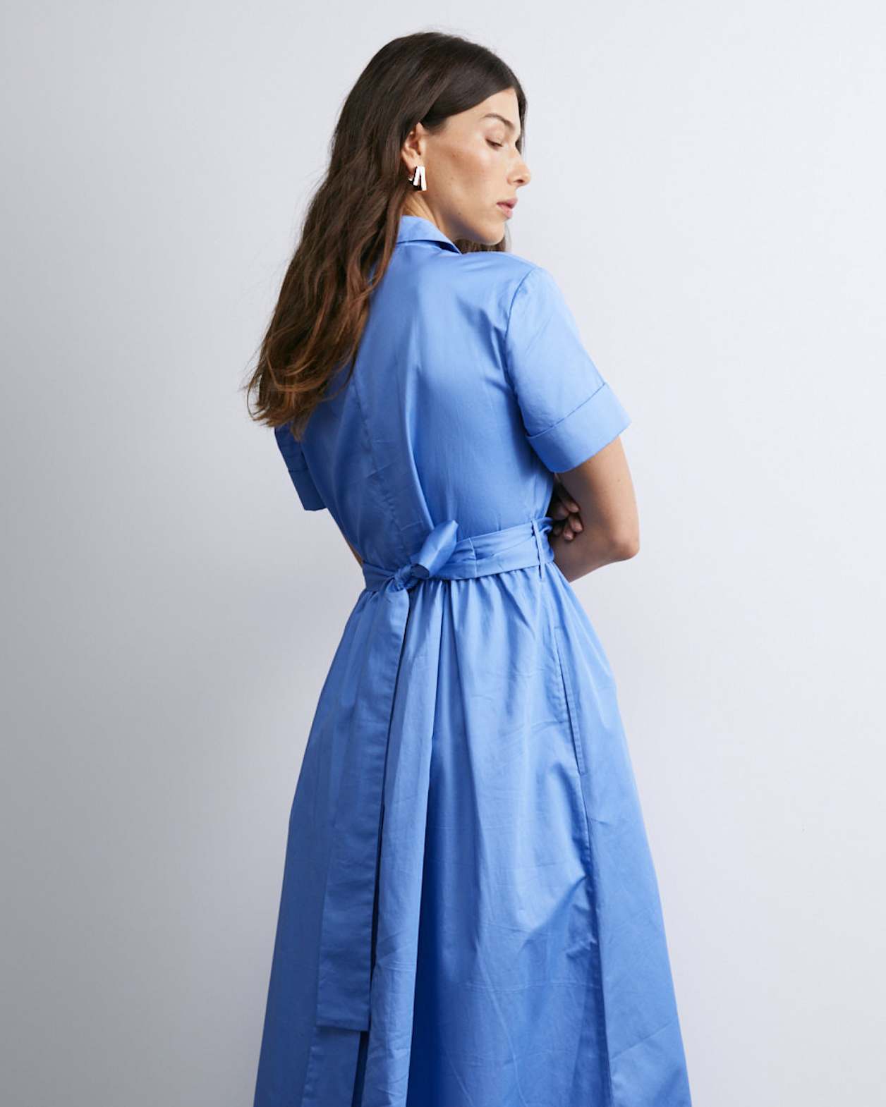 Etta Twist Maxi Dress in BELLE BLUE