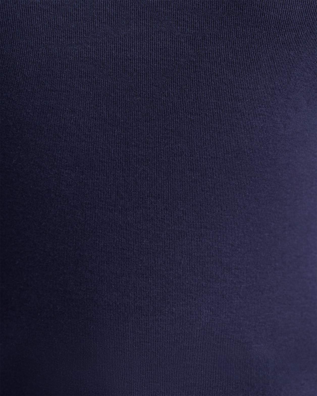 Heidi Long Sleeve Rib Tee in NAVY