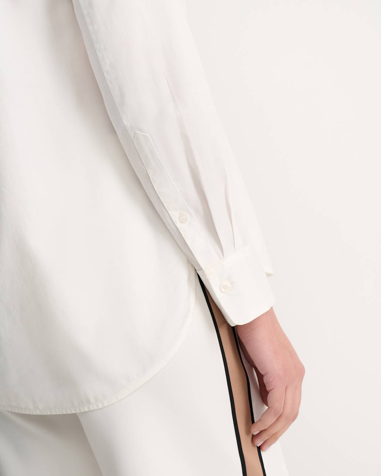 Georgia Long Sleeve Shirt in WHITE