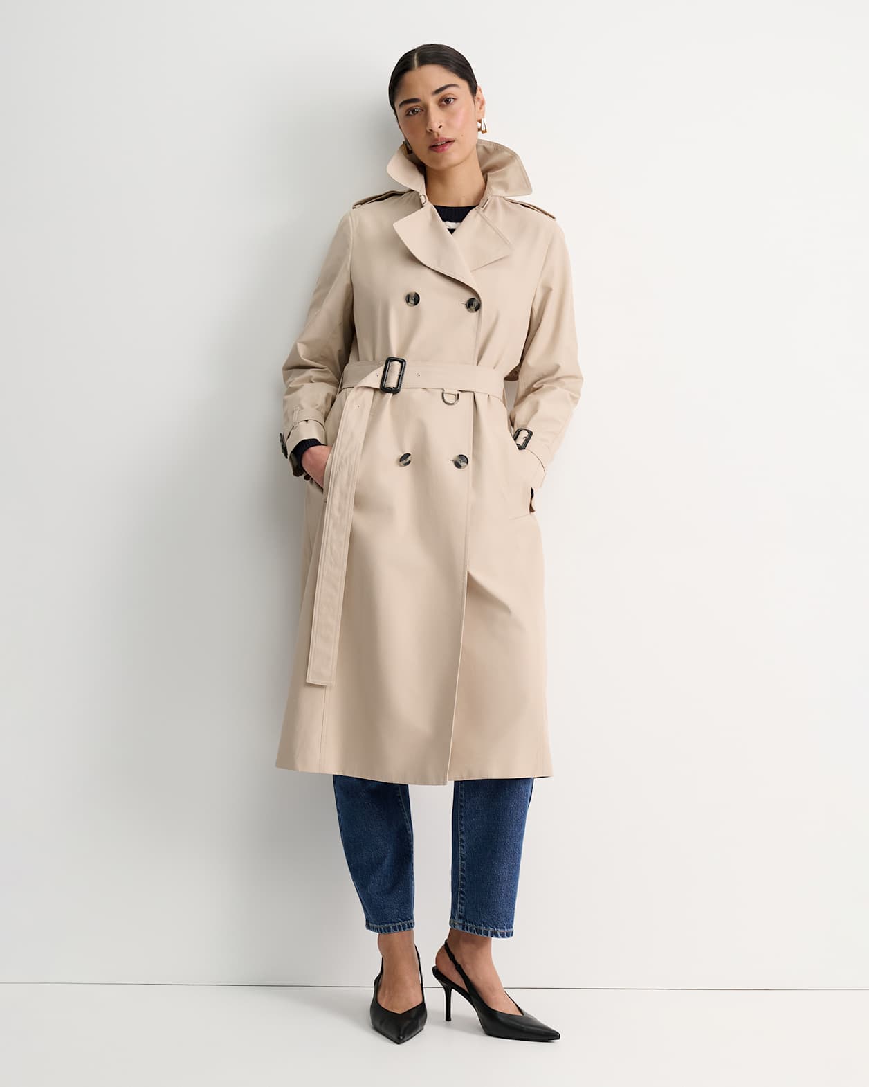 Audrey Icon Trench in STONE