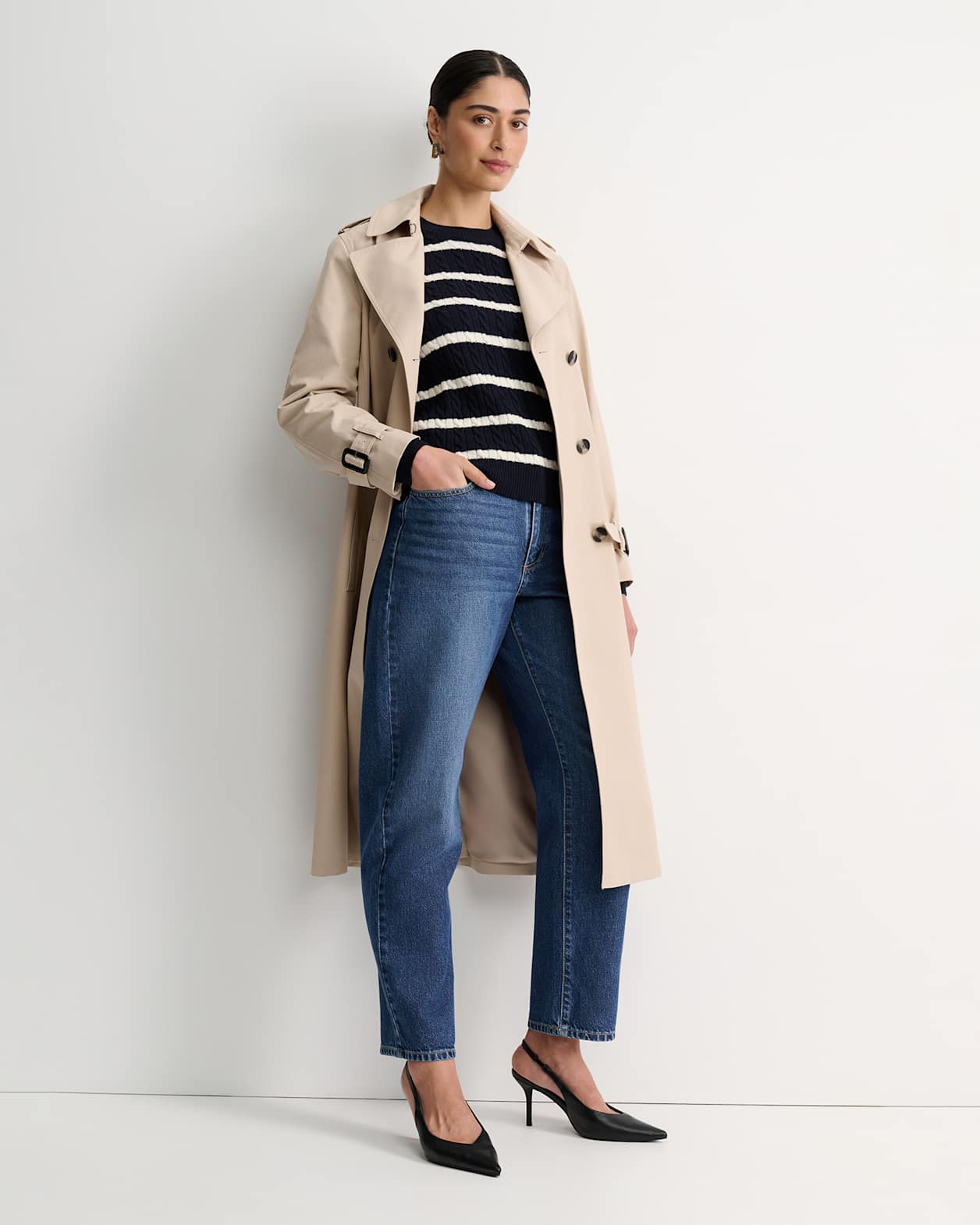 Audrey Icon Trench in STONE