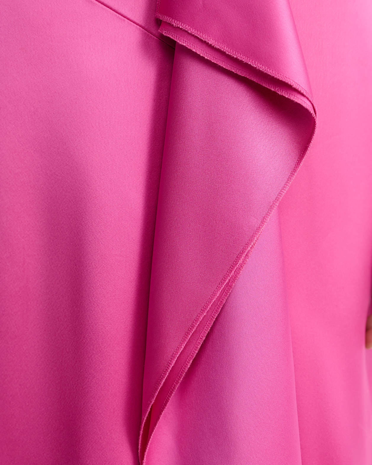 Harlow Sateen Ruffle Midi Skirt in GRAPE