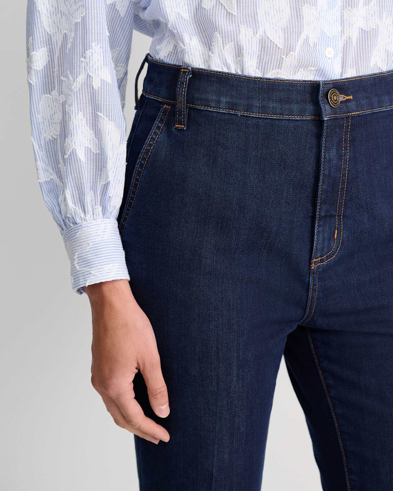 Maxine Trouser Jean in DARK WASH