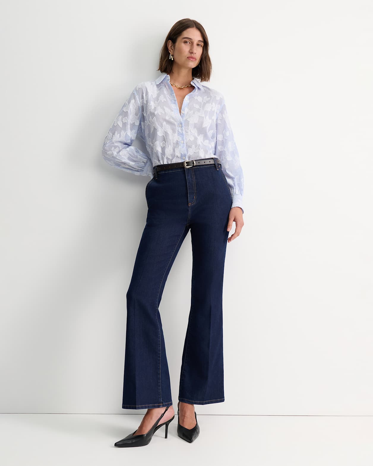 Maxine Trouser Jean in DARK WASH