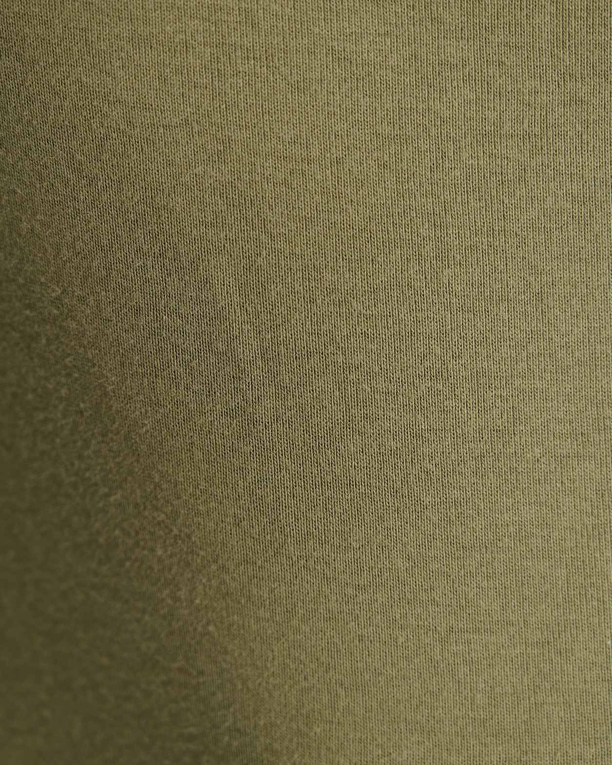 Heidi Long Sleeve Rib Tee in KHAKI