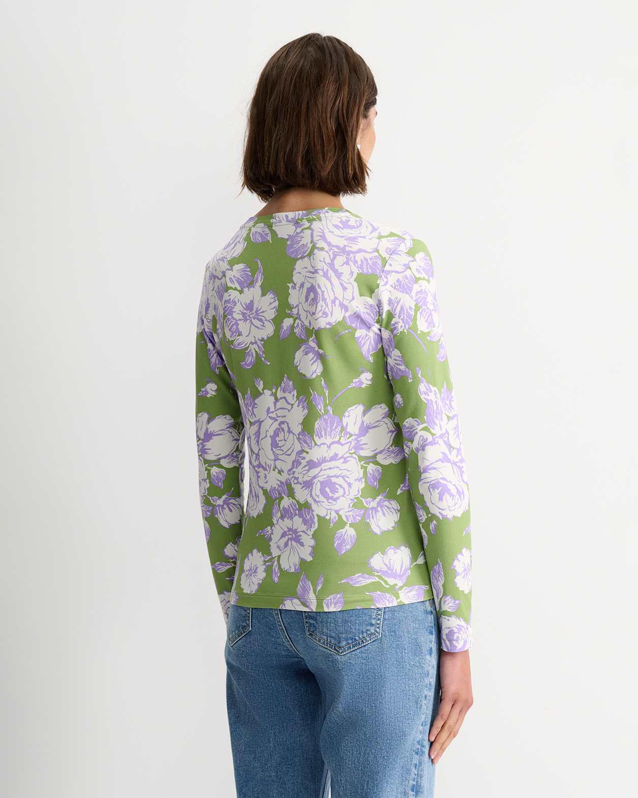 Bloom Liberty Long Sleeve Magic Tee in GREEN