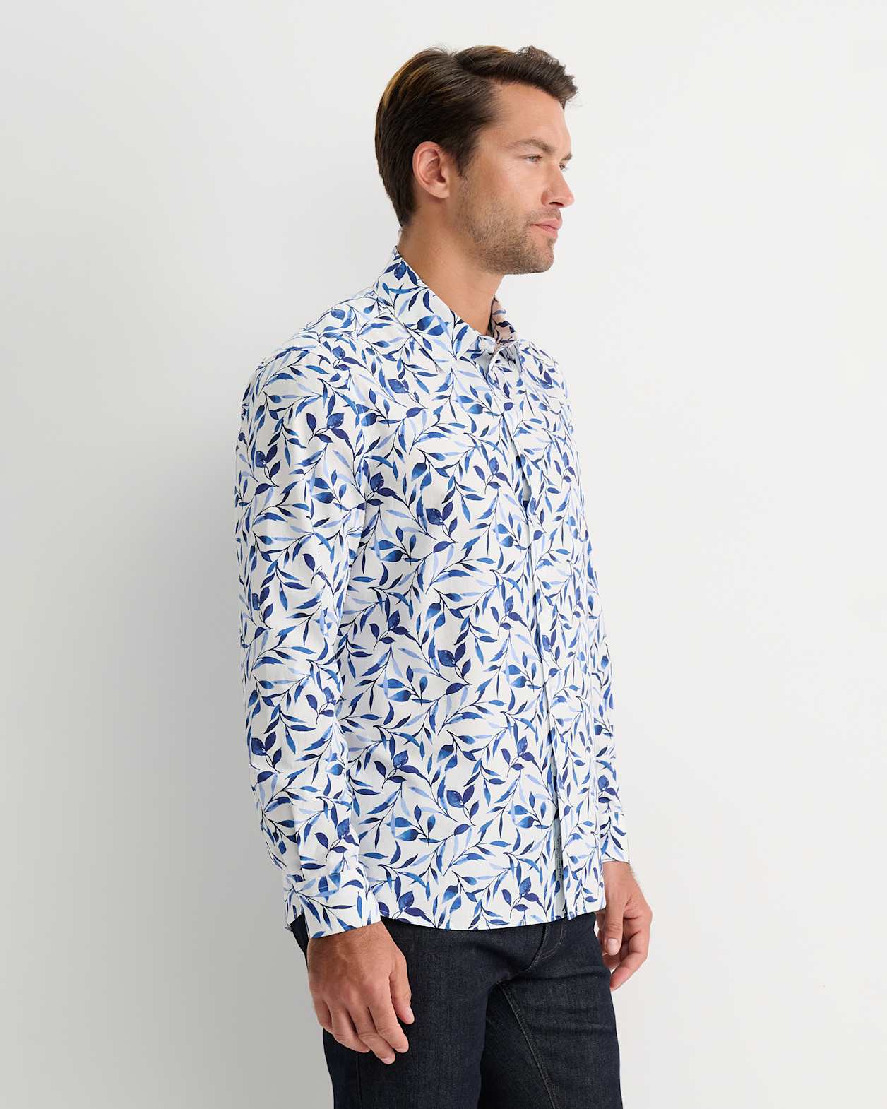 Wyella Long Sleeve Print Shirt in WHITE/MULTI