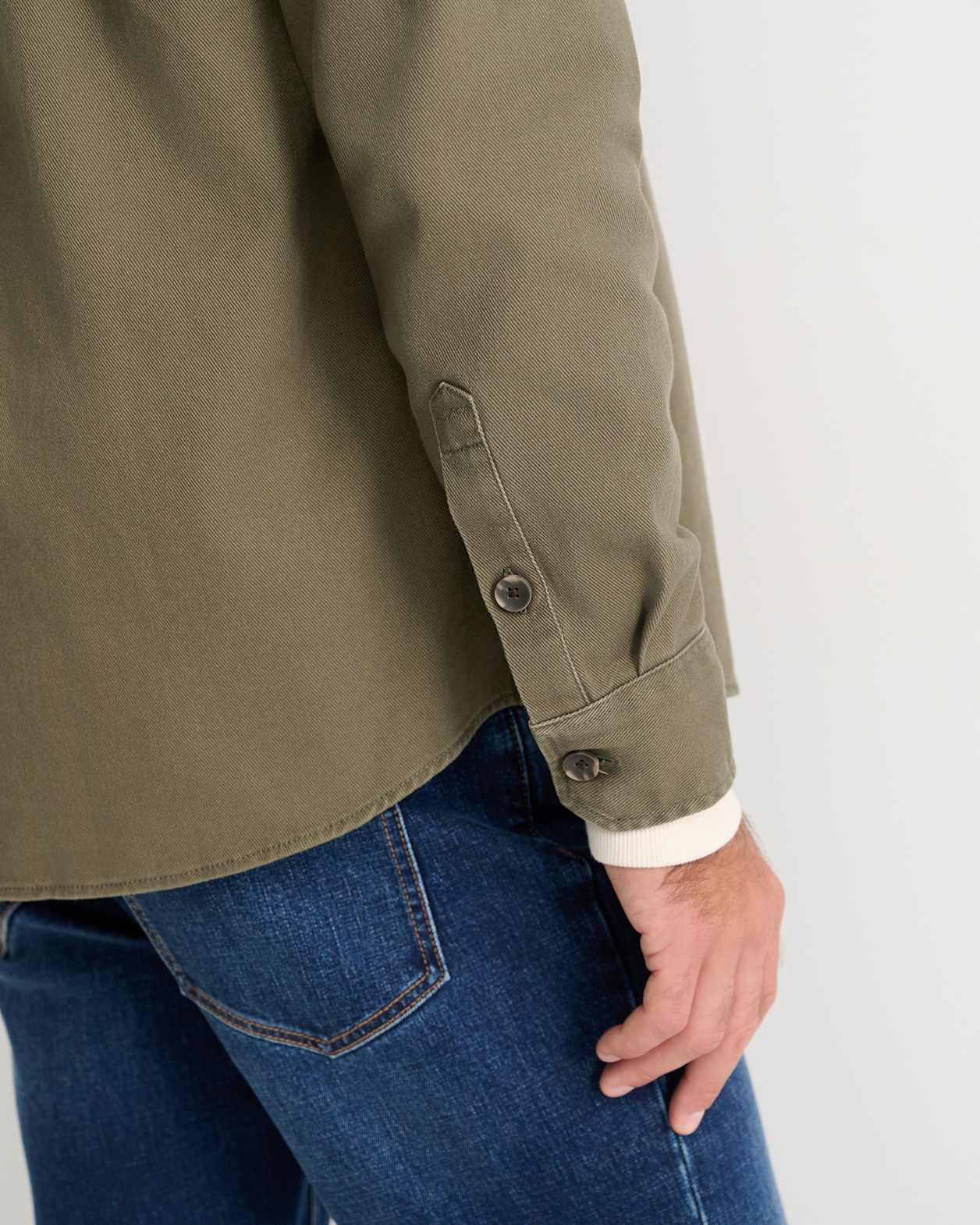 Jack Overshirt in DARK KHAKI