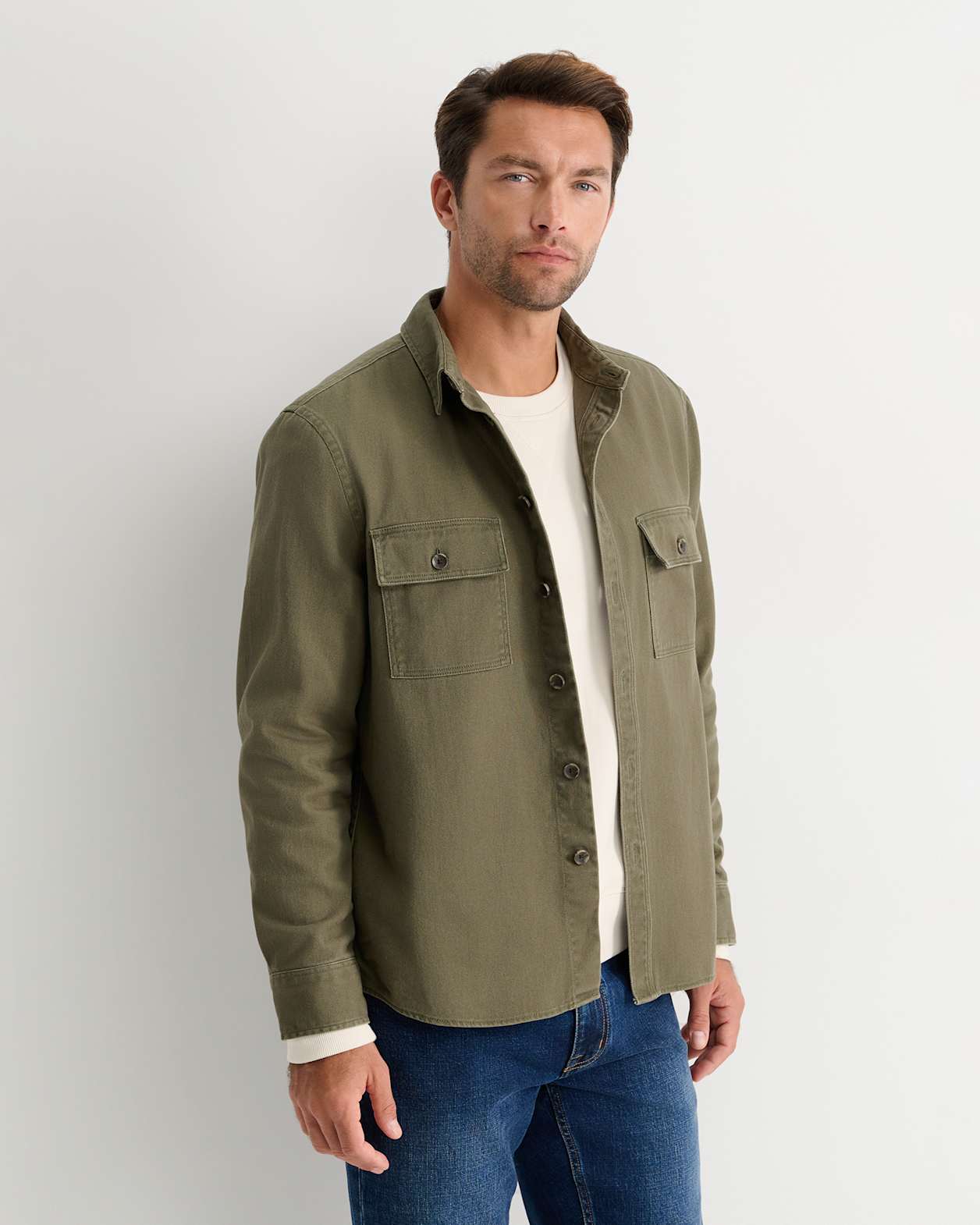 Jack Overshirt in DARK KHAKI
