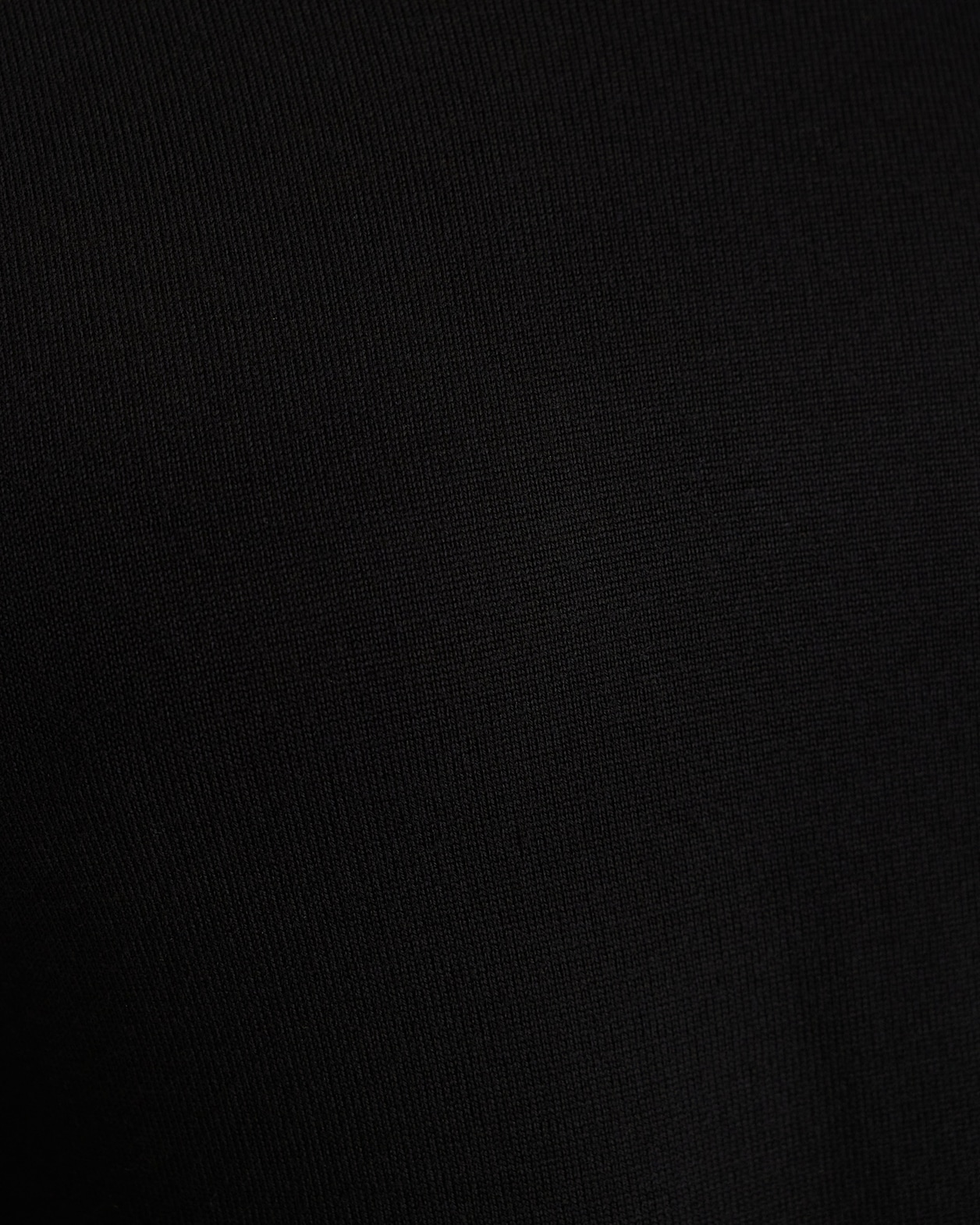 Merino Crew Neck Knit in BLACK