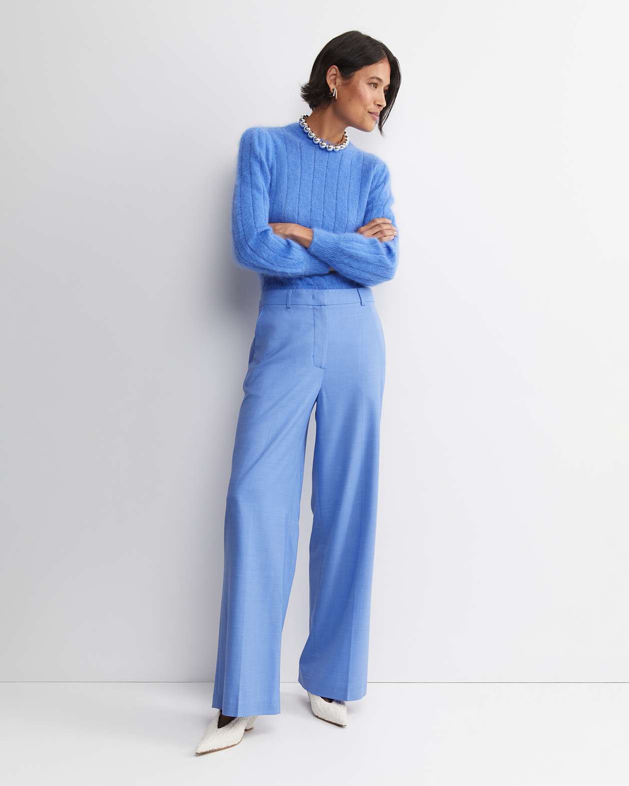 Wren Wide Leg Pant in BELLE BLUE