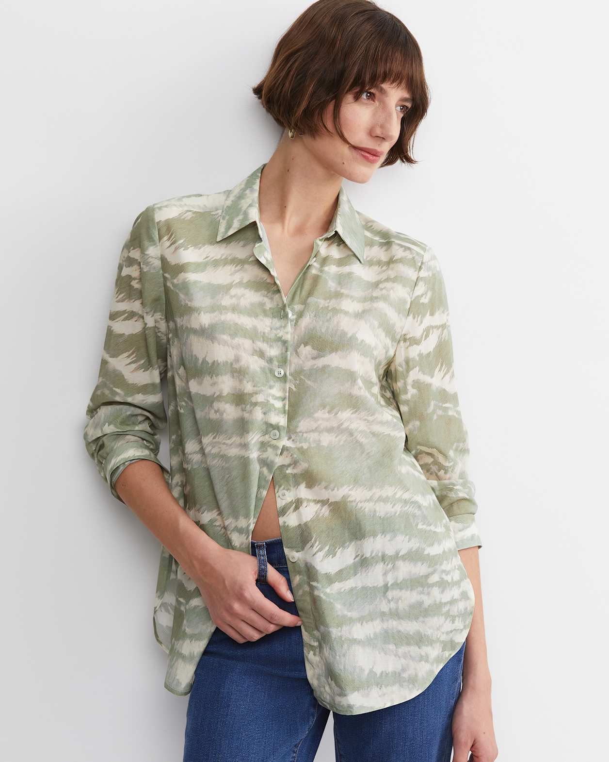 Bell Long Sleeve Shirt in GREEN