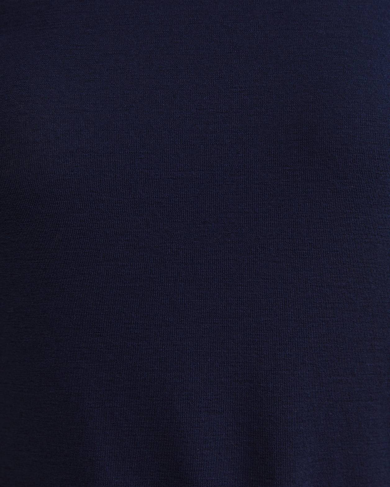 Gigi Babywool Mock Neck Top in NAVY