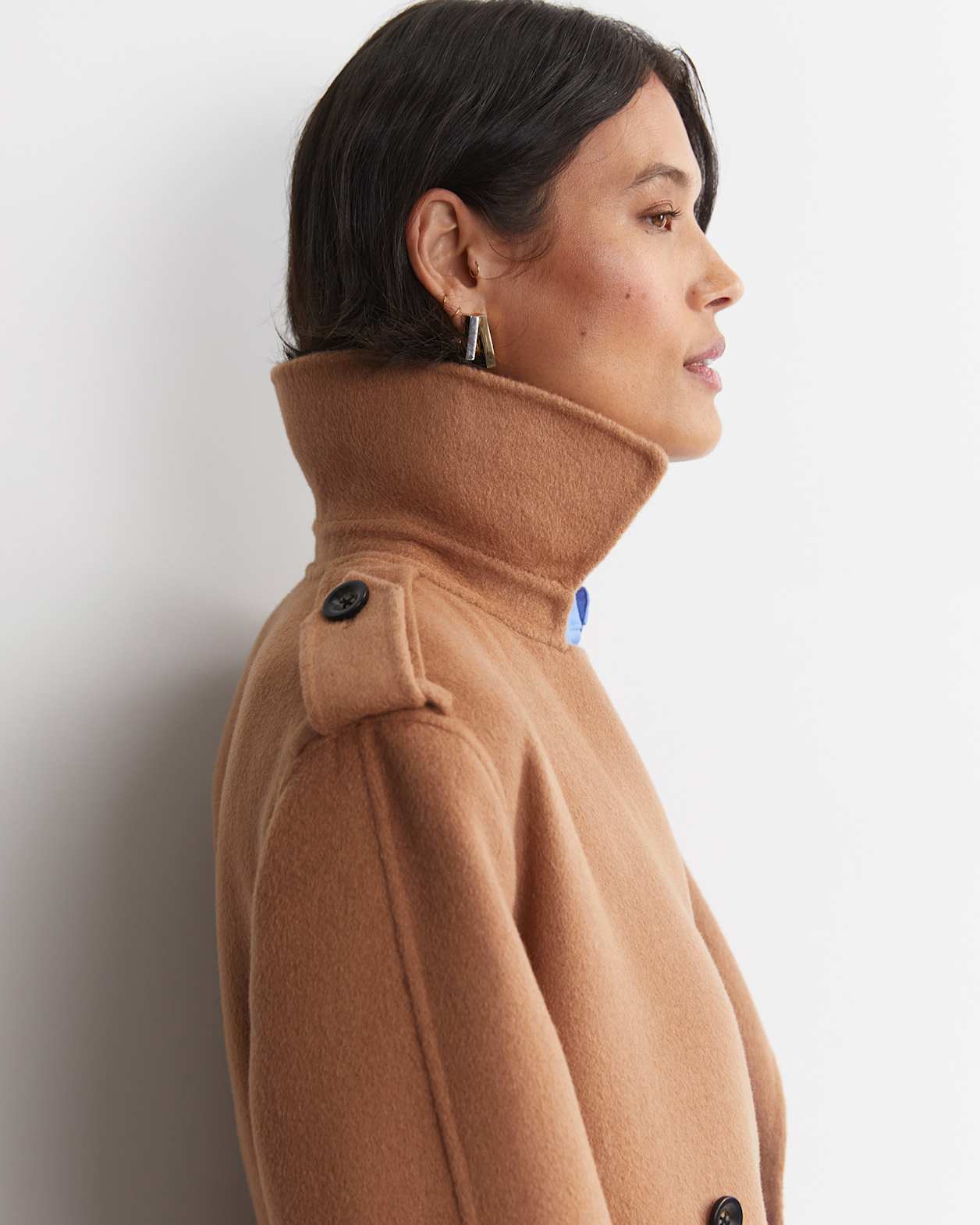 Martha Double Breasted Trench Coat in CAMEL