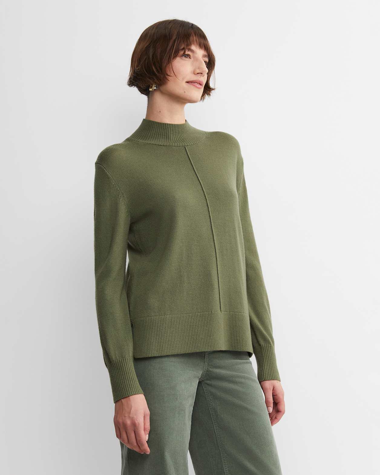 Cass Wool Sweater in KHAKI