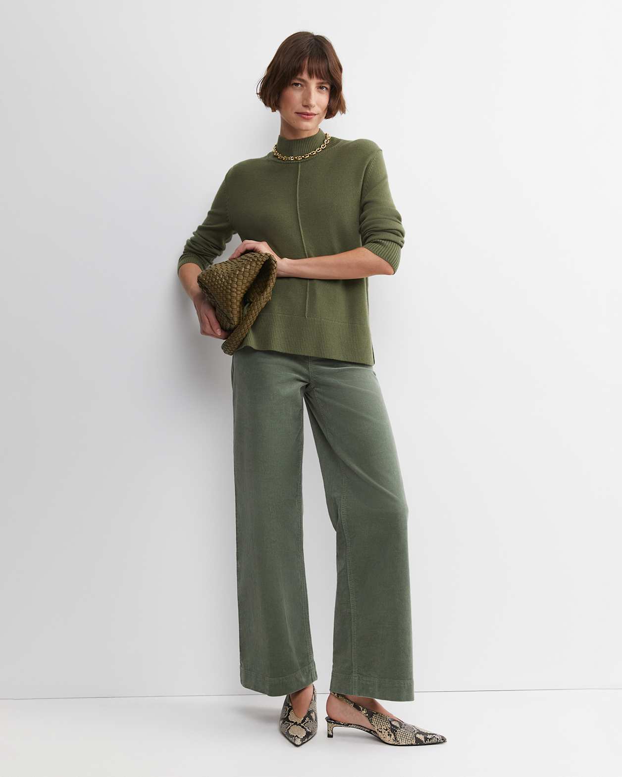 Cass Wool Sweater in KHAKI