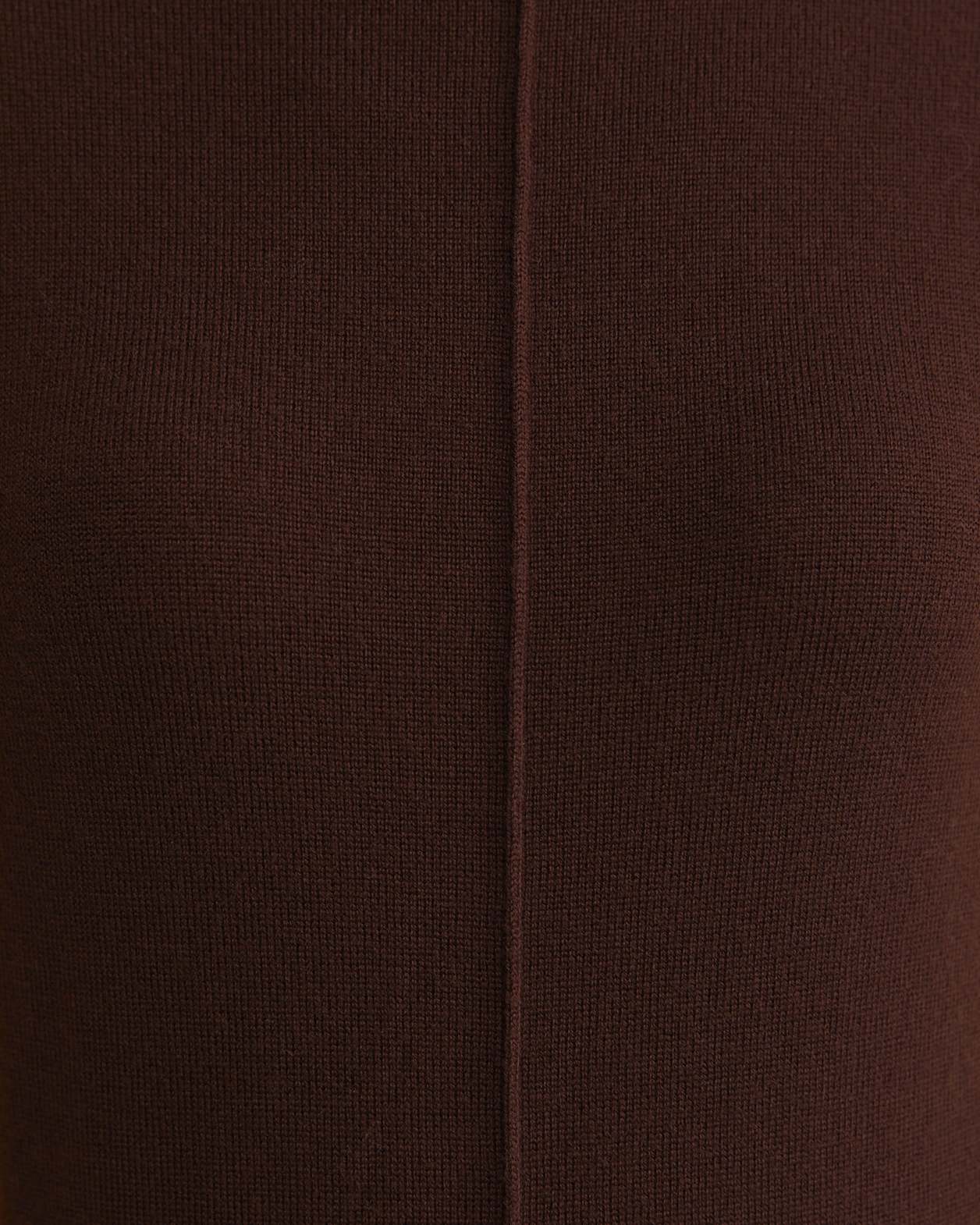 Cass Wool Sweater in CHOCOLATE