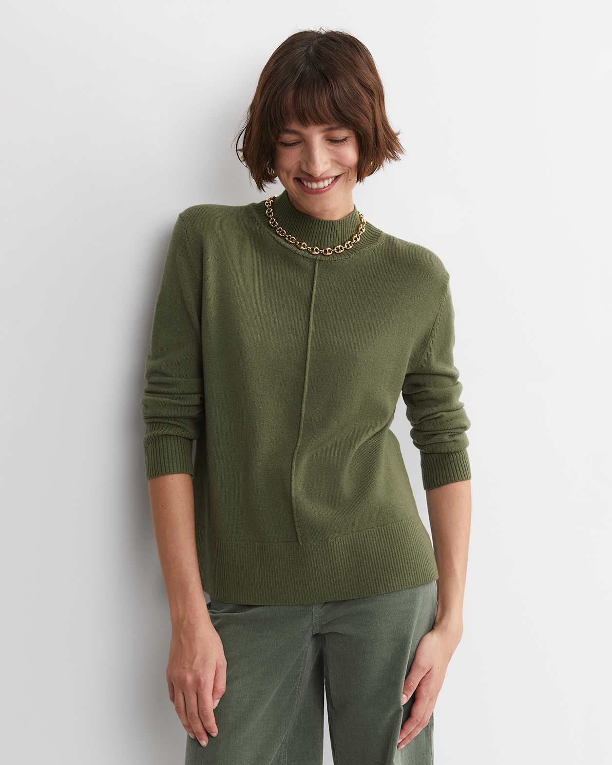 Cass Wool Sweater in KHAKI