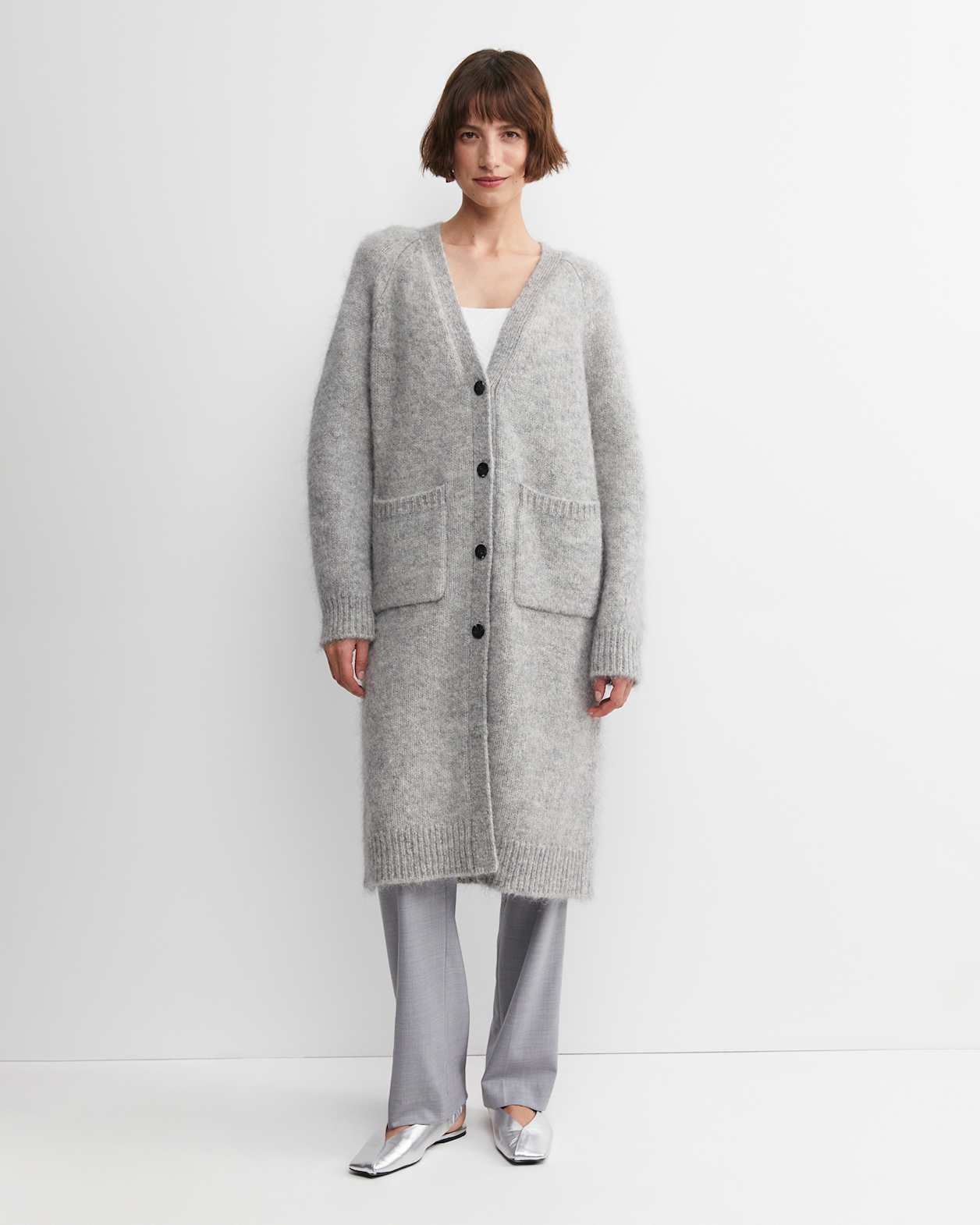 Sarish Cocoon Coatigan in GREY MARLE