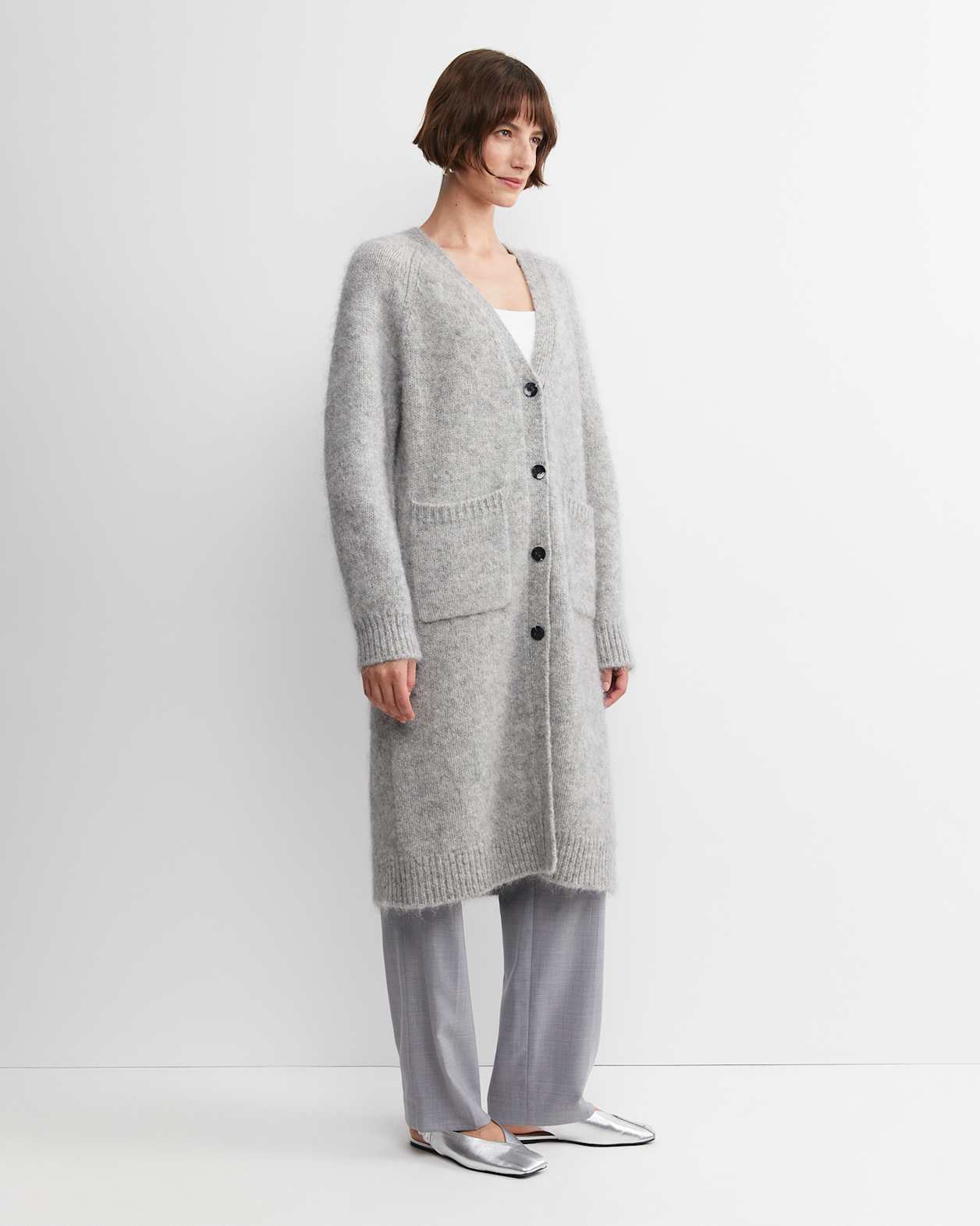 Sarish Cocoon Coatigan in GREY MARLE