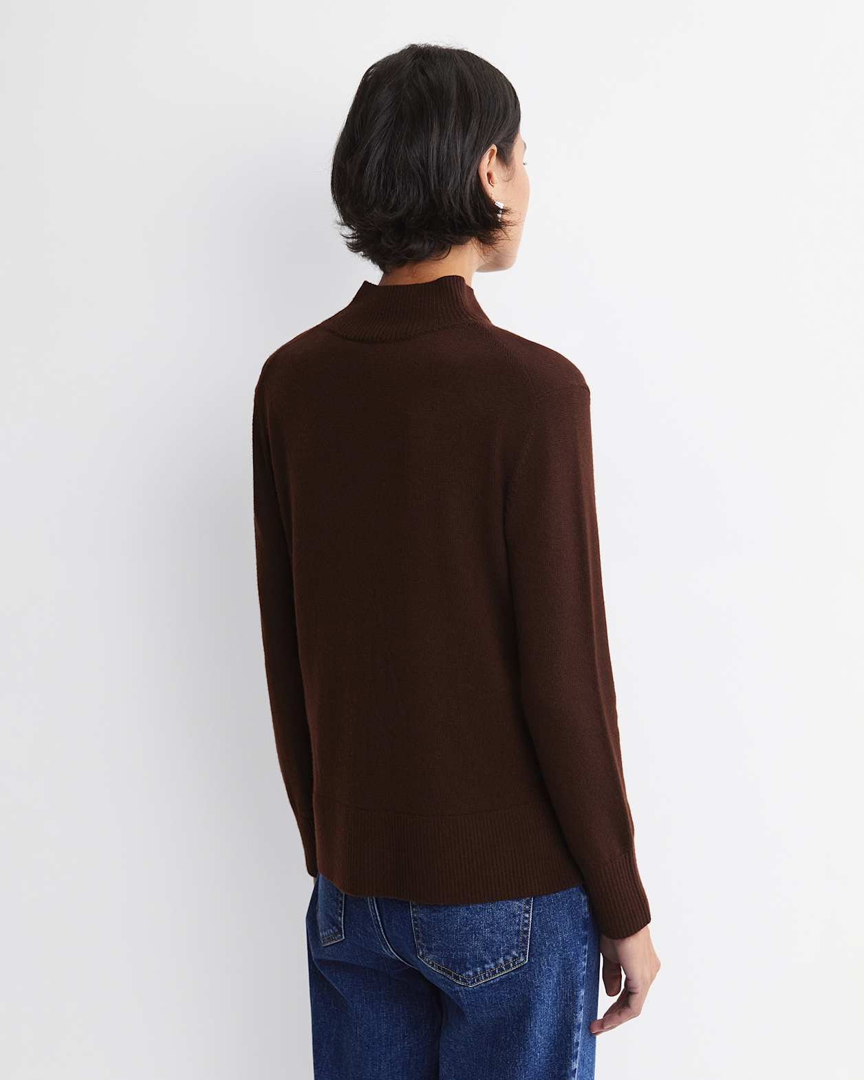 Cass Wool Sweater in CHOCOLATE