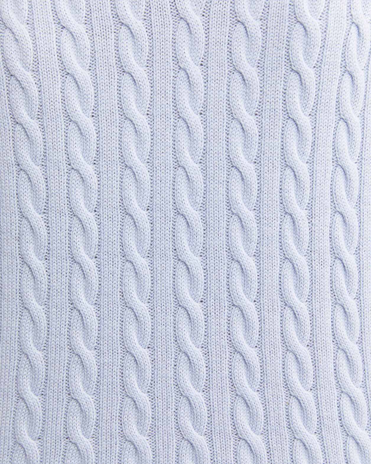Baby Cable V-Neck Sweater in ICE BLUE
