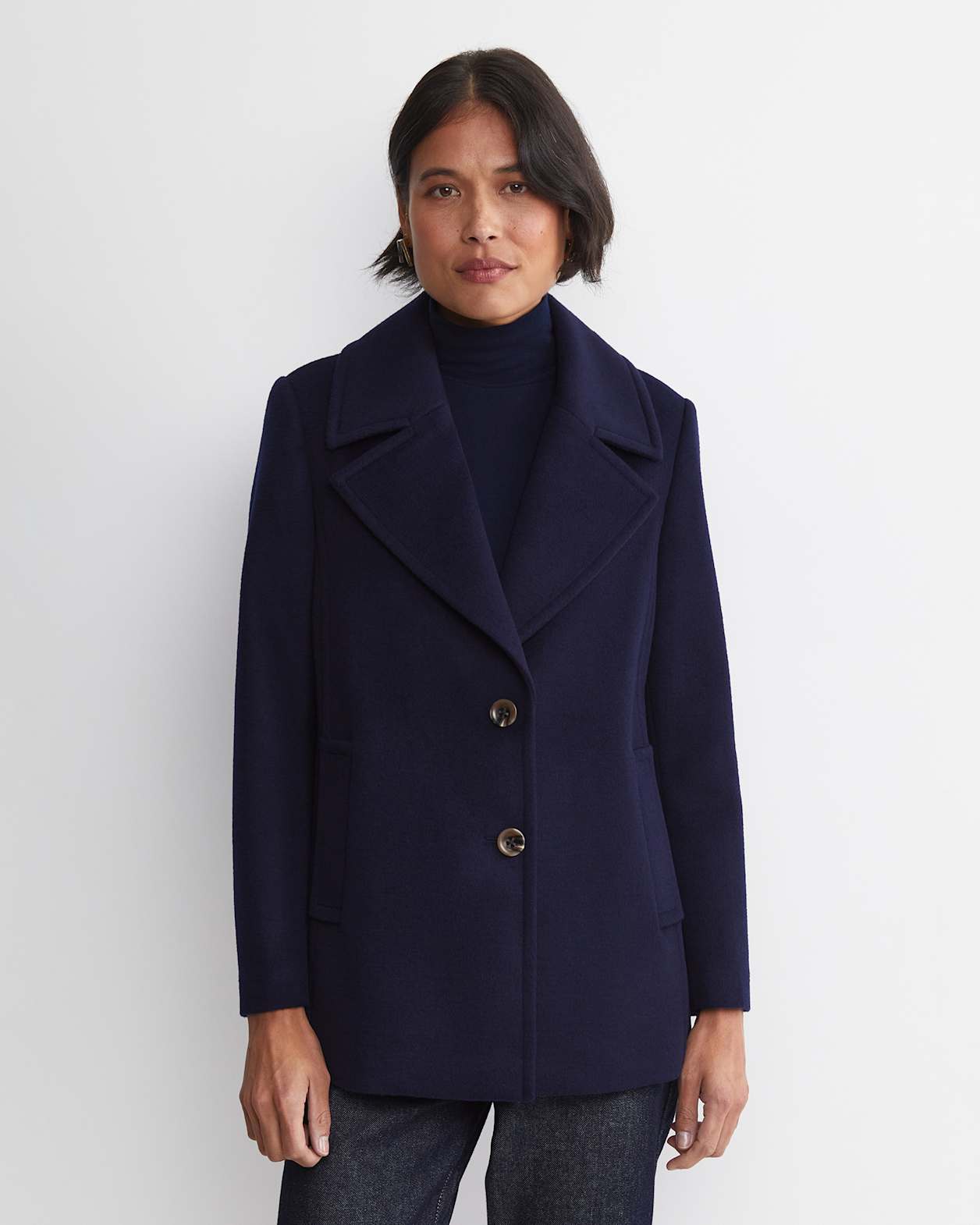 Saskia Single Breasted Jacket in NAVY