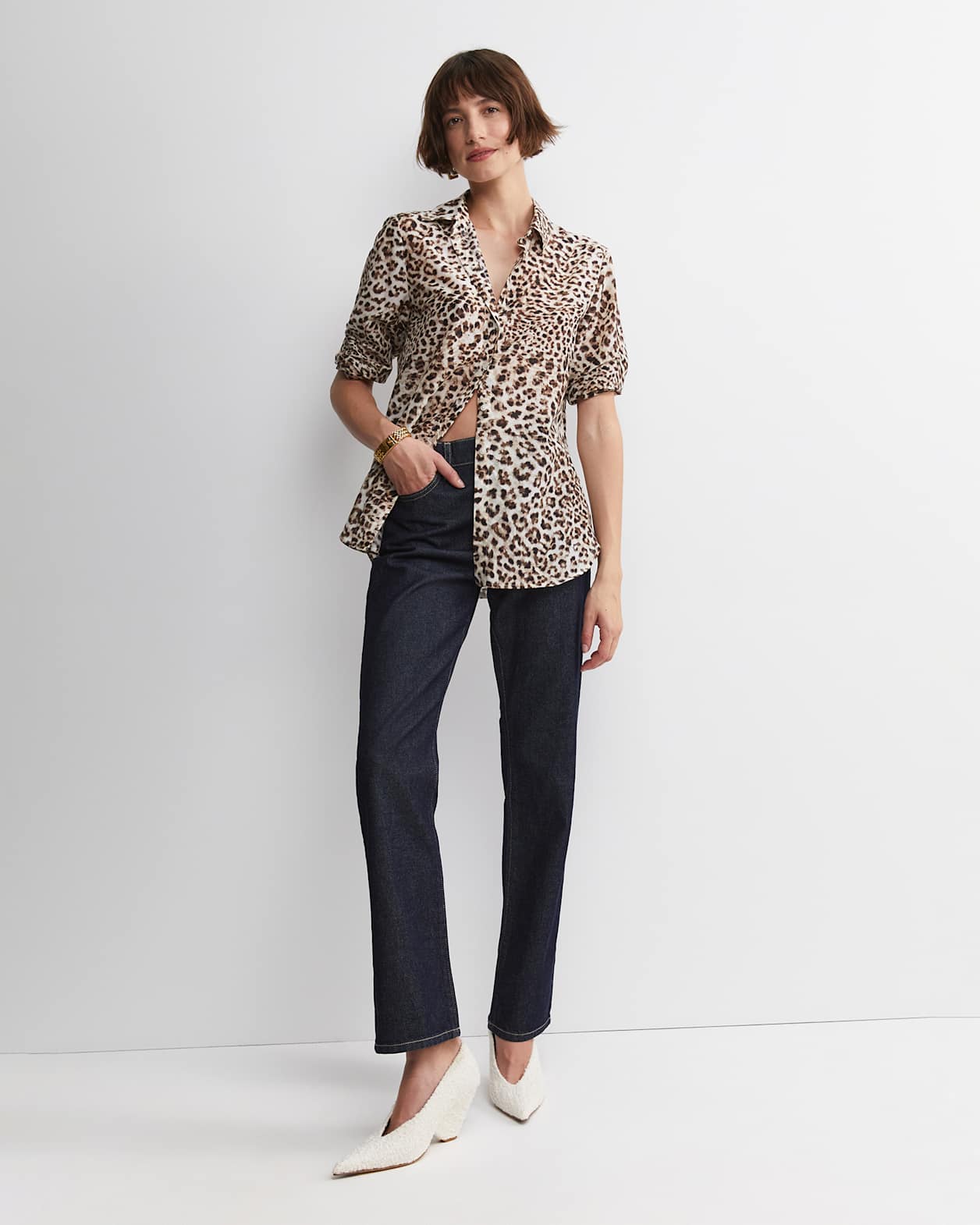 Leo Cotton Silk Shirt in MULTI