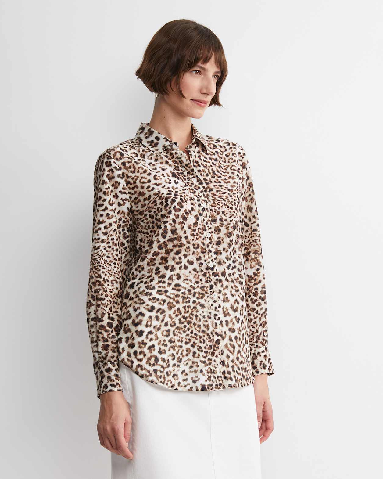 Leo Cotton Silk Shirt in MULTI