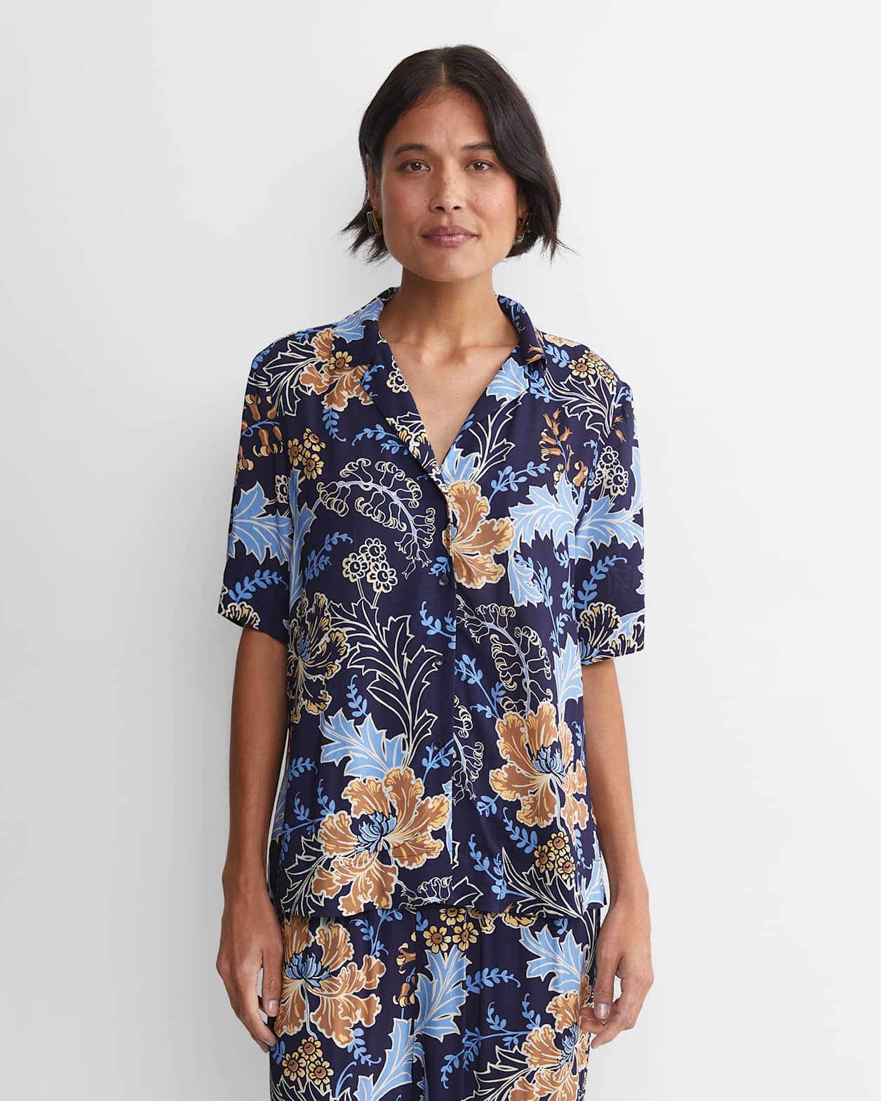 Poppy Liberty Short Sleeve Blouse in MULTI