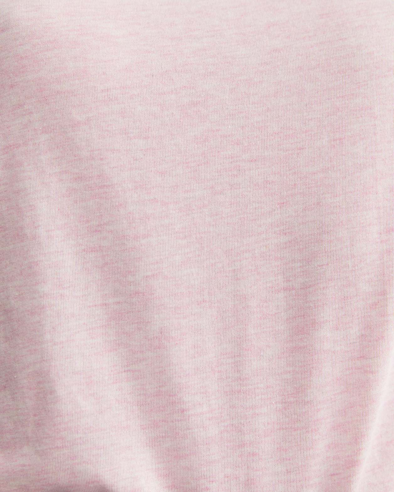 Joanna Cotton Melange Tee in PINK MELANGE
