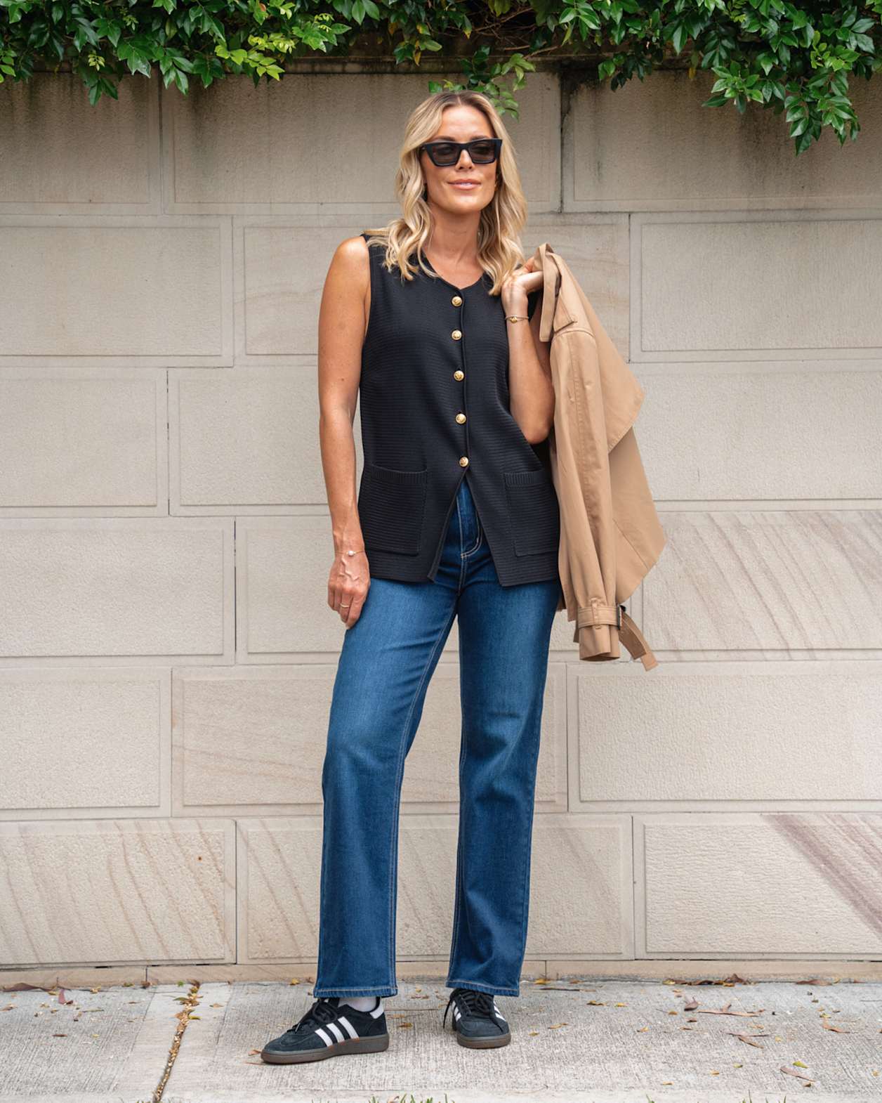 Maxine Milano Vest in BLACK
