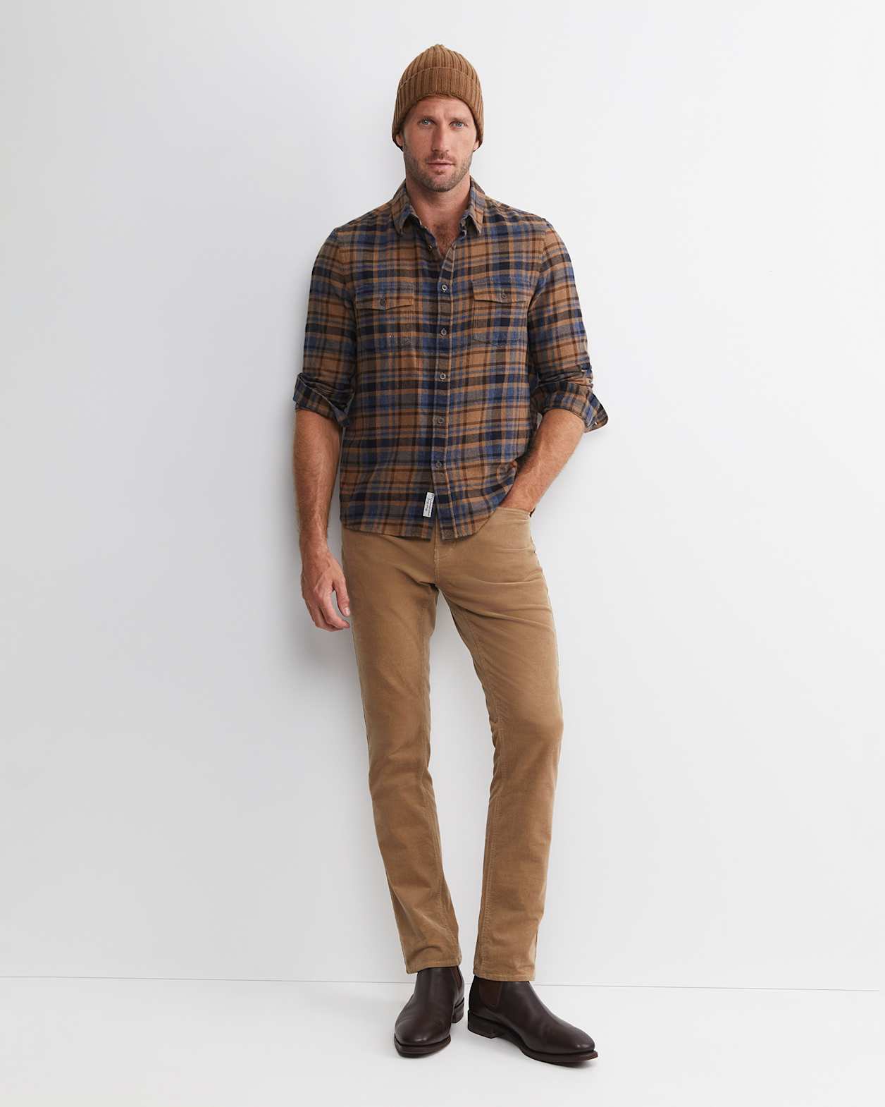 Hudson Straight Leg Cord in LATTE