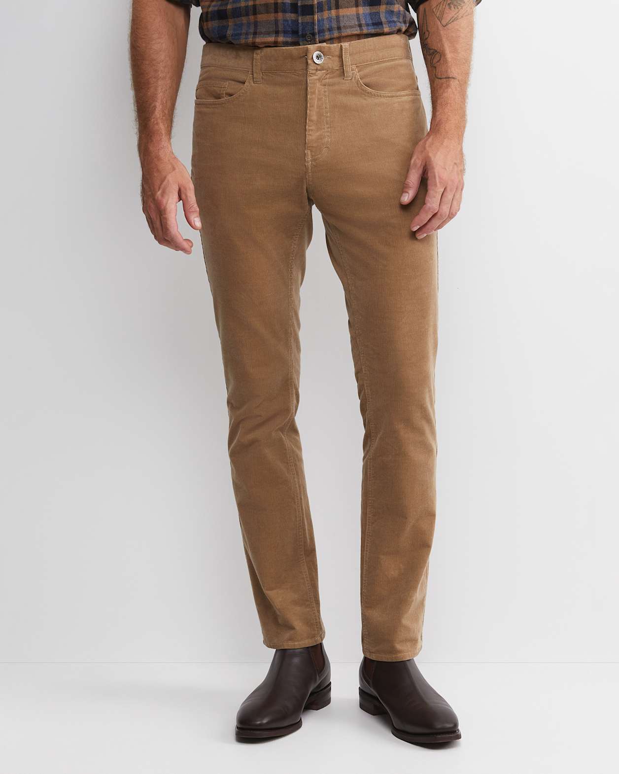 Hudson Straight Leg Cord in LATTE