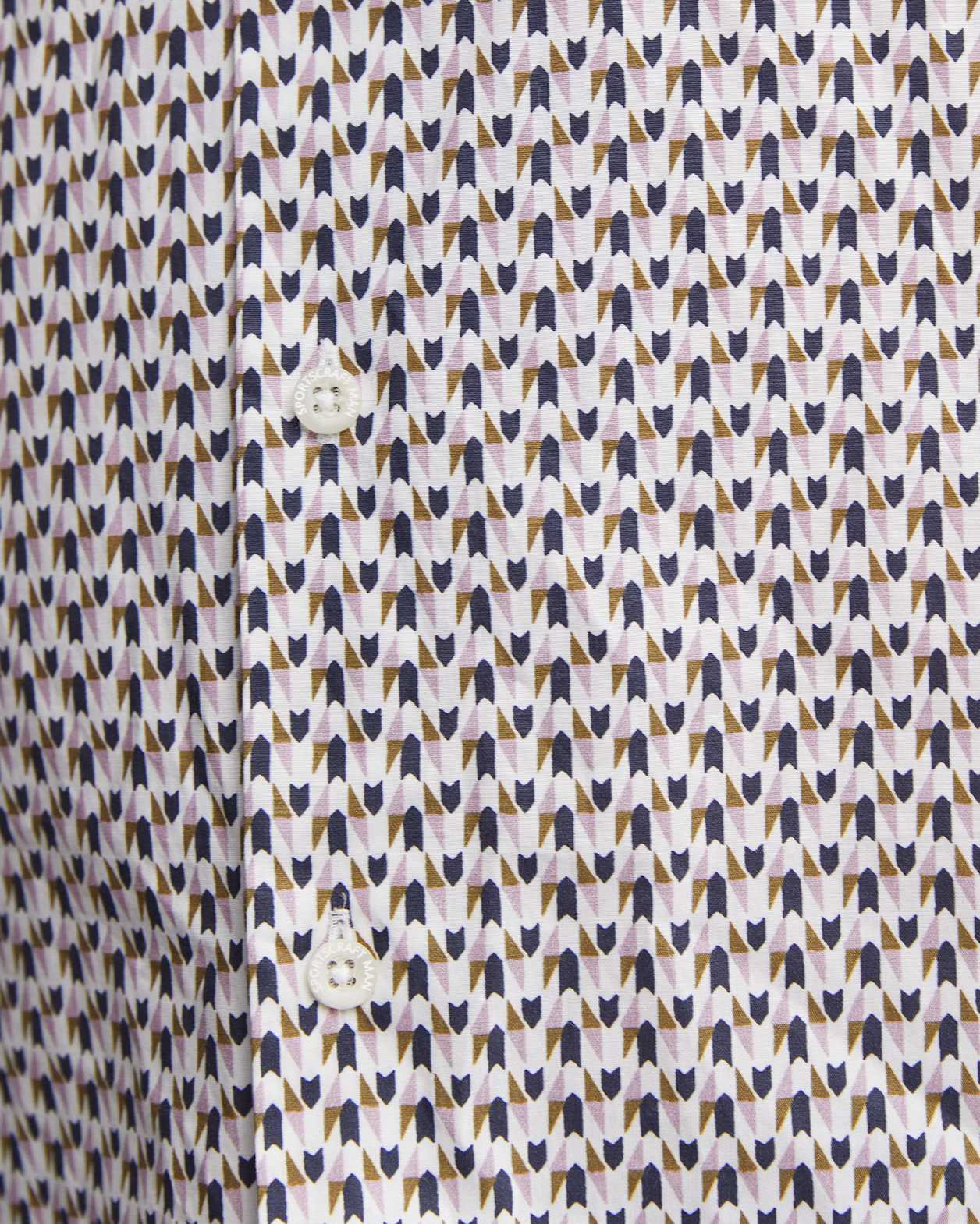 Leo Liberty Long Sleeve Shirt in WHITE/MULTI