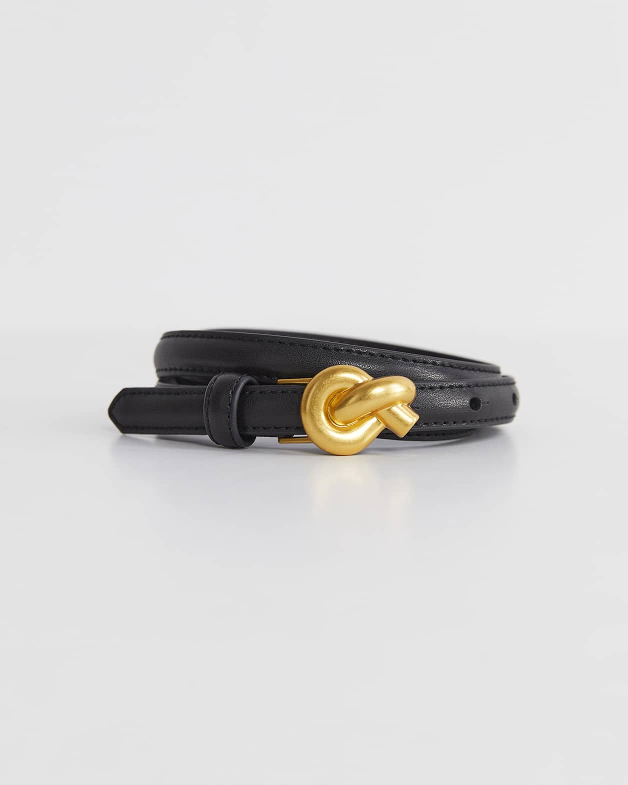 Libby Leather Belt in BLACK