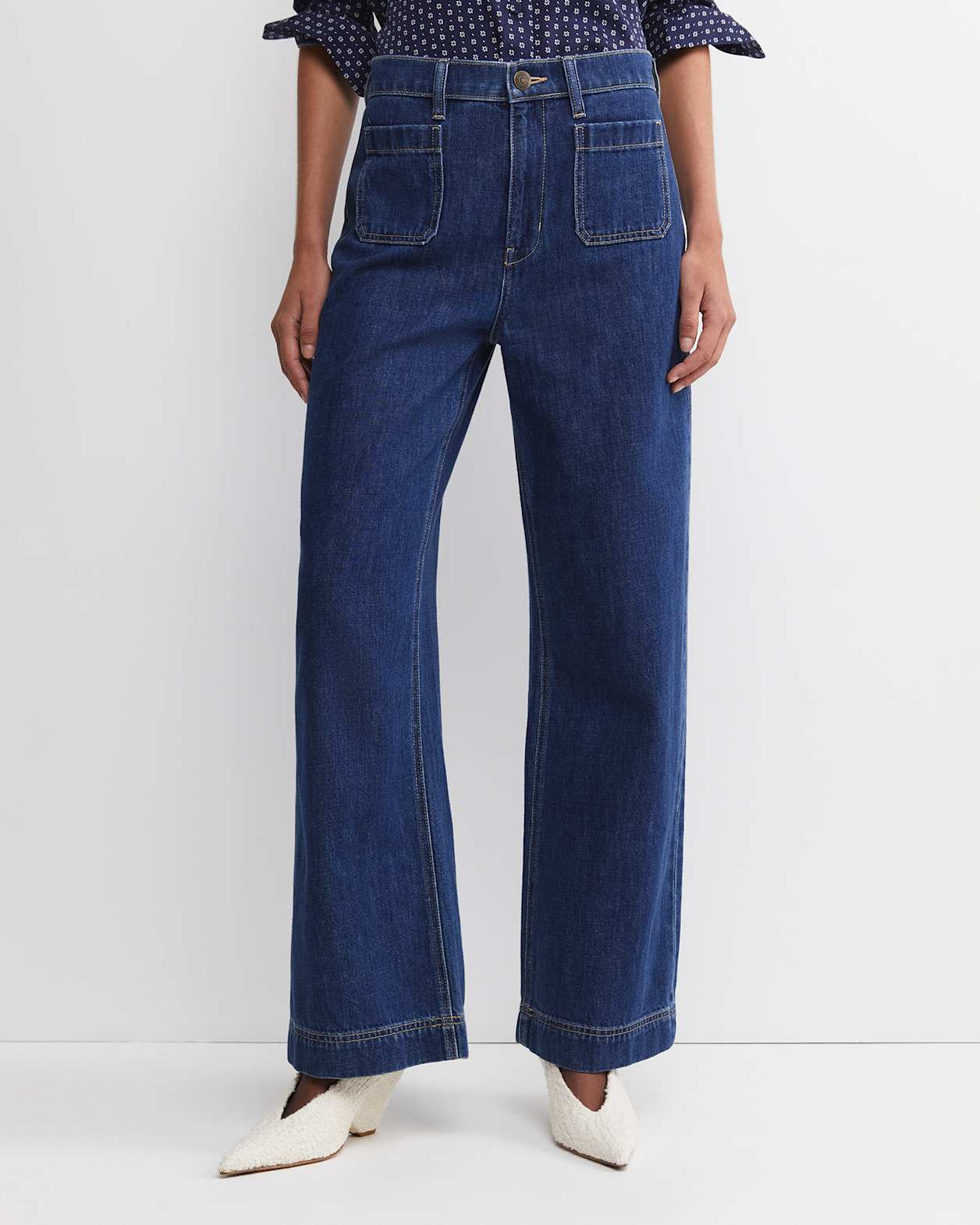 Nili Wide Leg jean in BLUE WASH