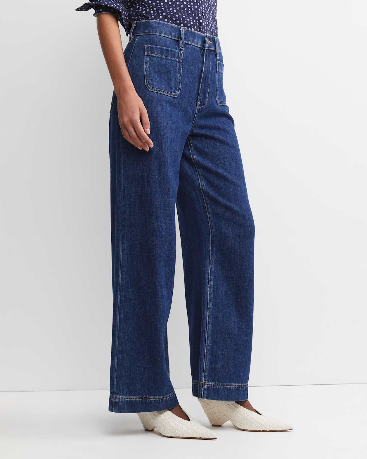 Nili Wide Leg jean in BLUE WASH