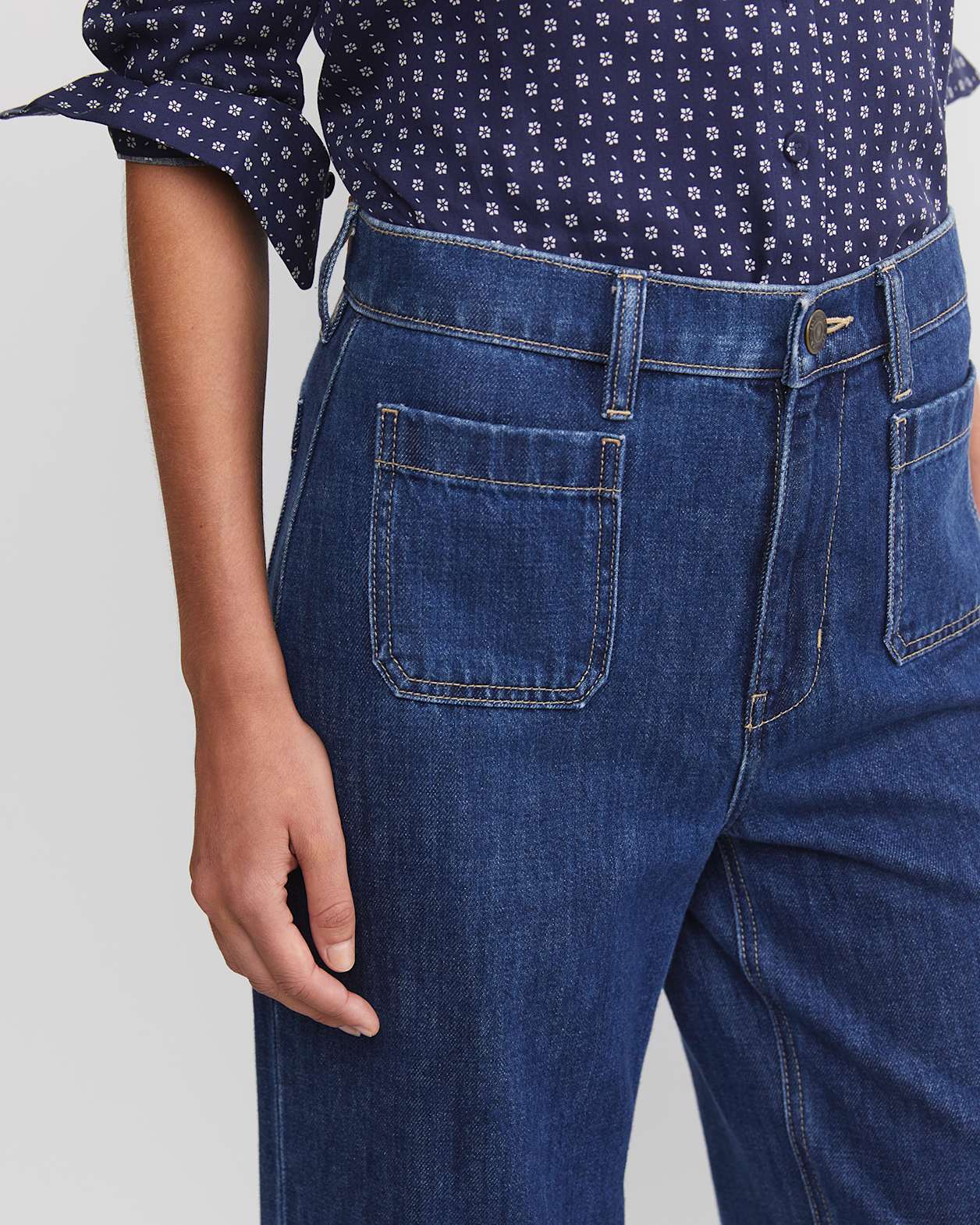 Nili Wide Leg jean in BLUE WASH