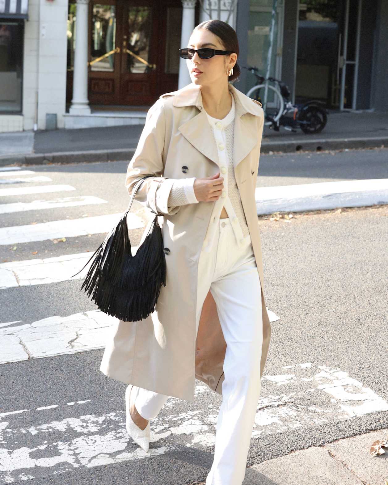 Audrey Icon Trench in STONE