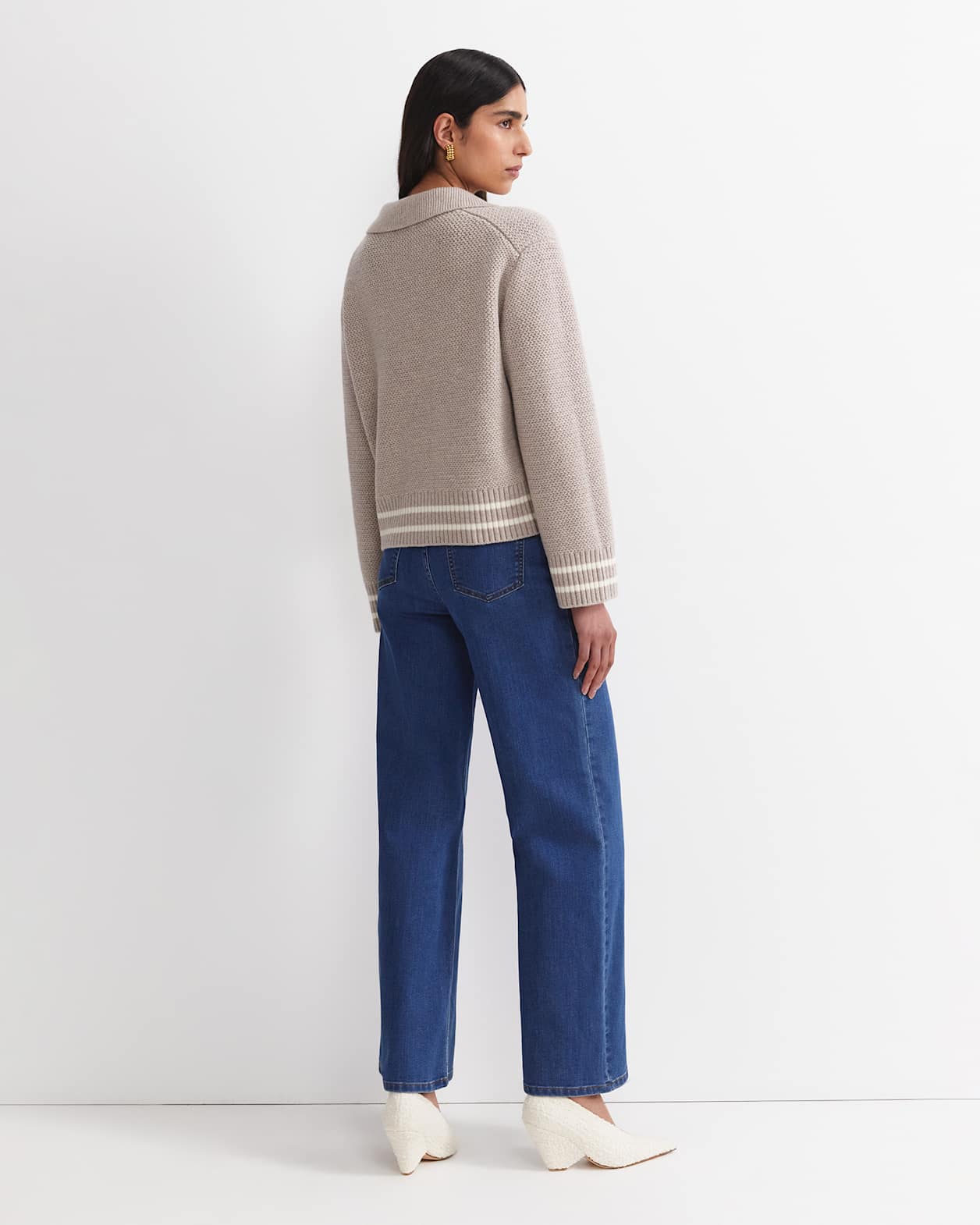 Sunshine Textured Stitch Cardigan in MINK