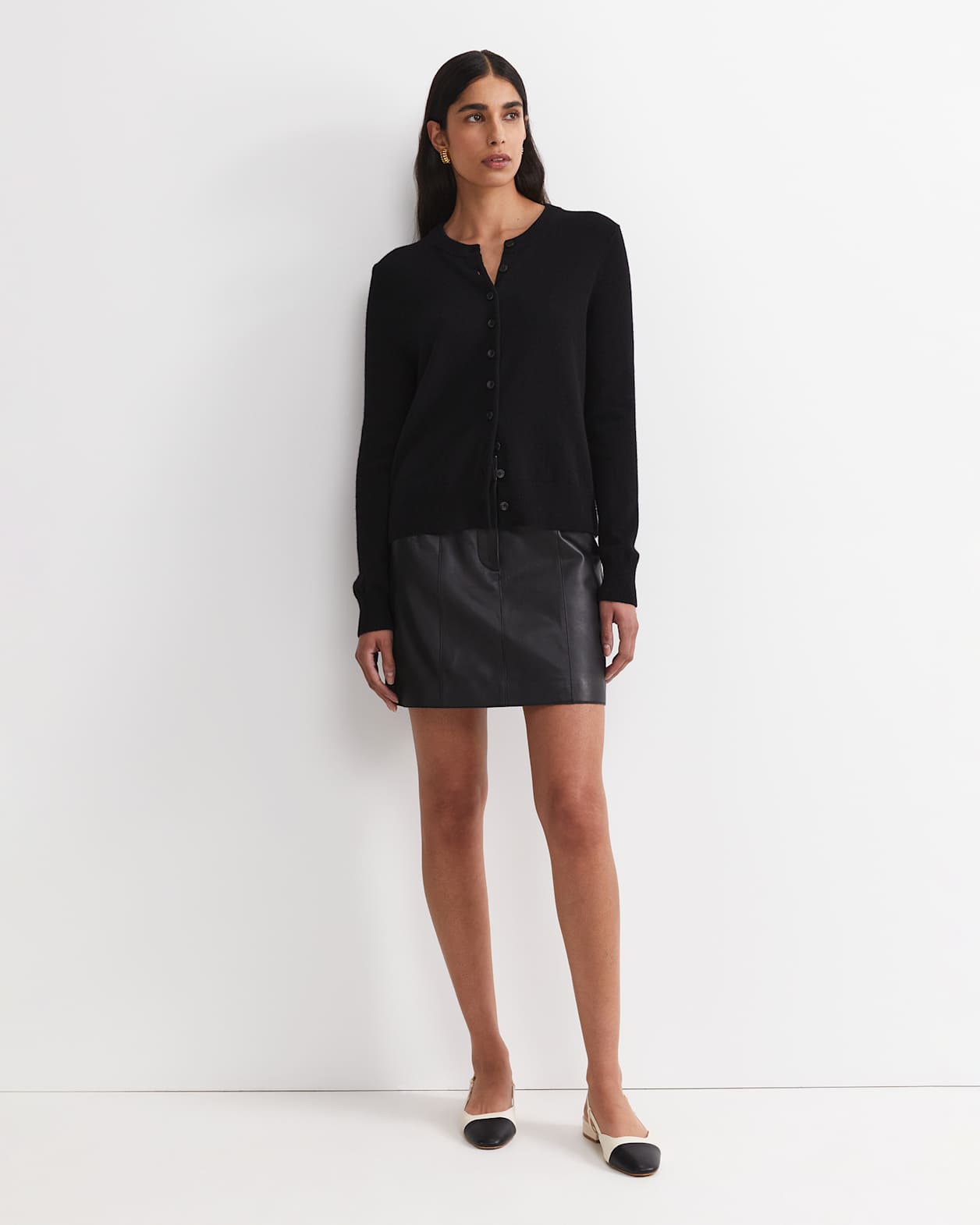 Sunshine Wool Cardigan in BLACK