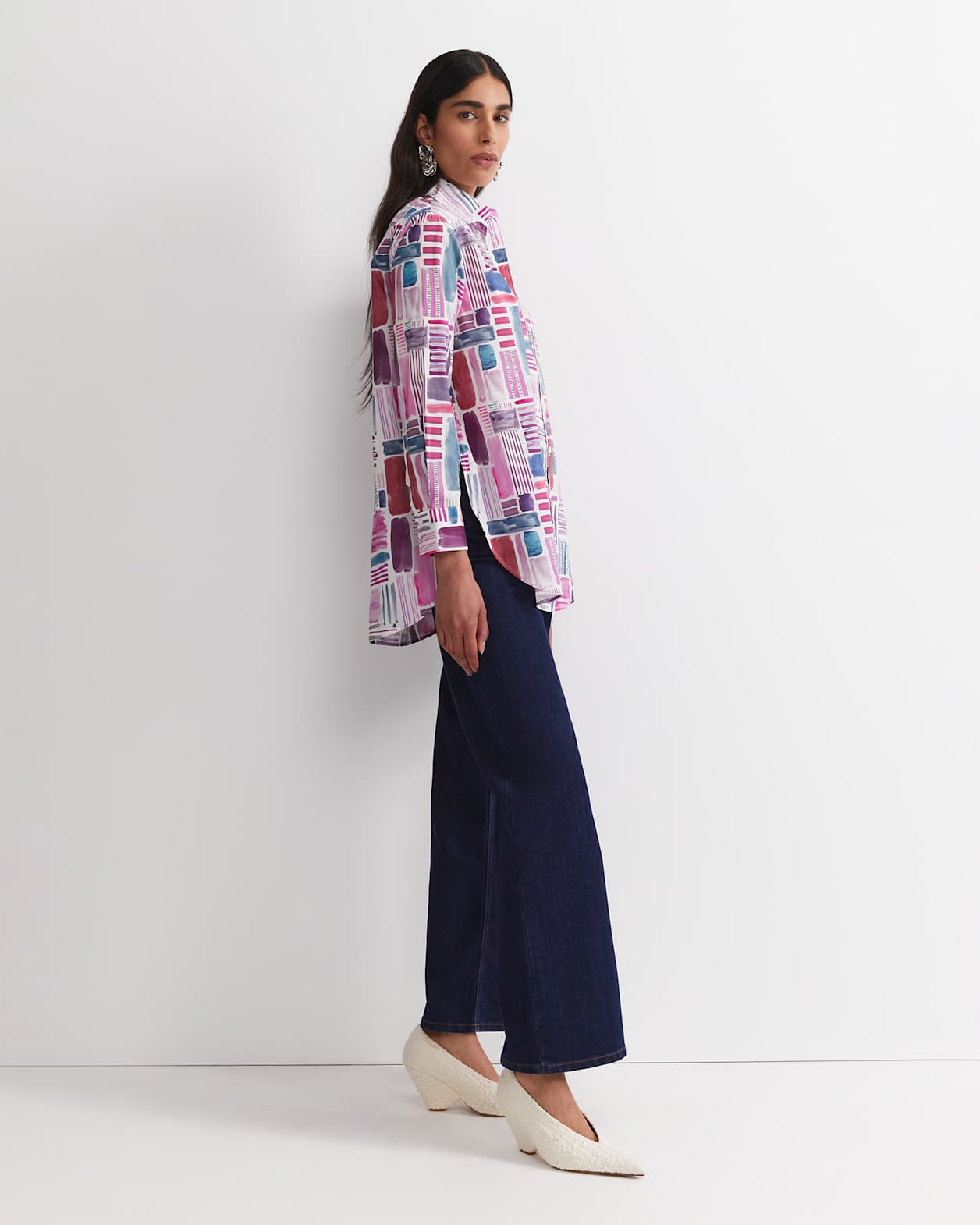 Construct Liberty Shirt in PINK MULTI