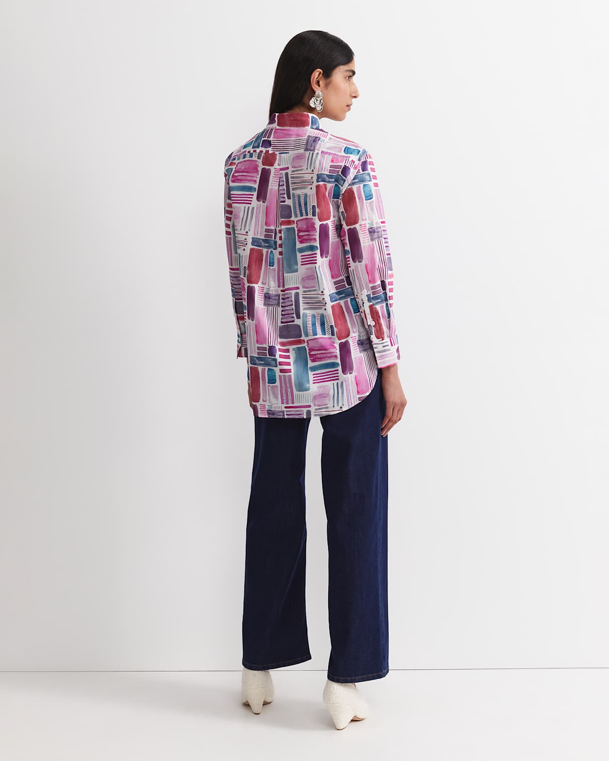 Construct Liberty Shirt in PINK MULTI