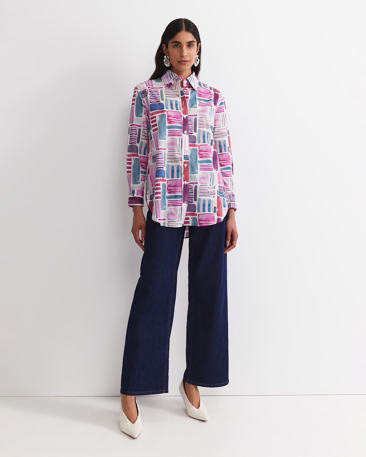 Construct Liberty Shirt in PINK MULTI